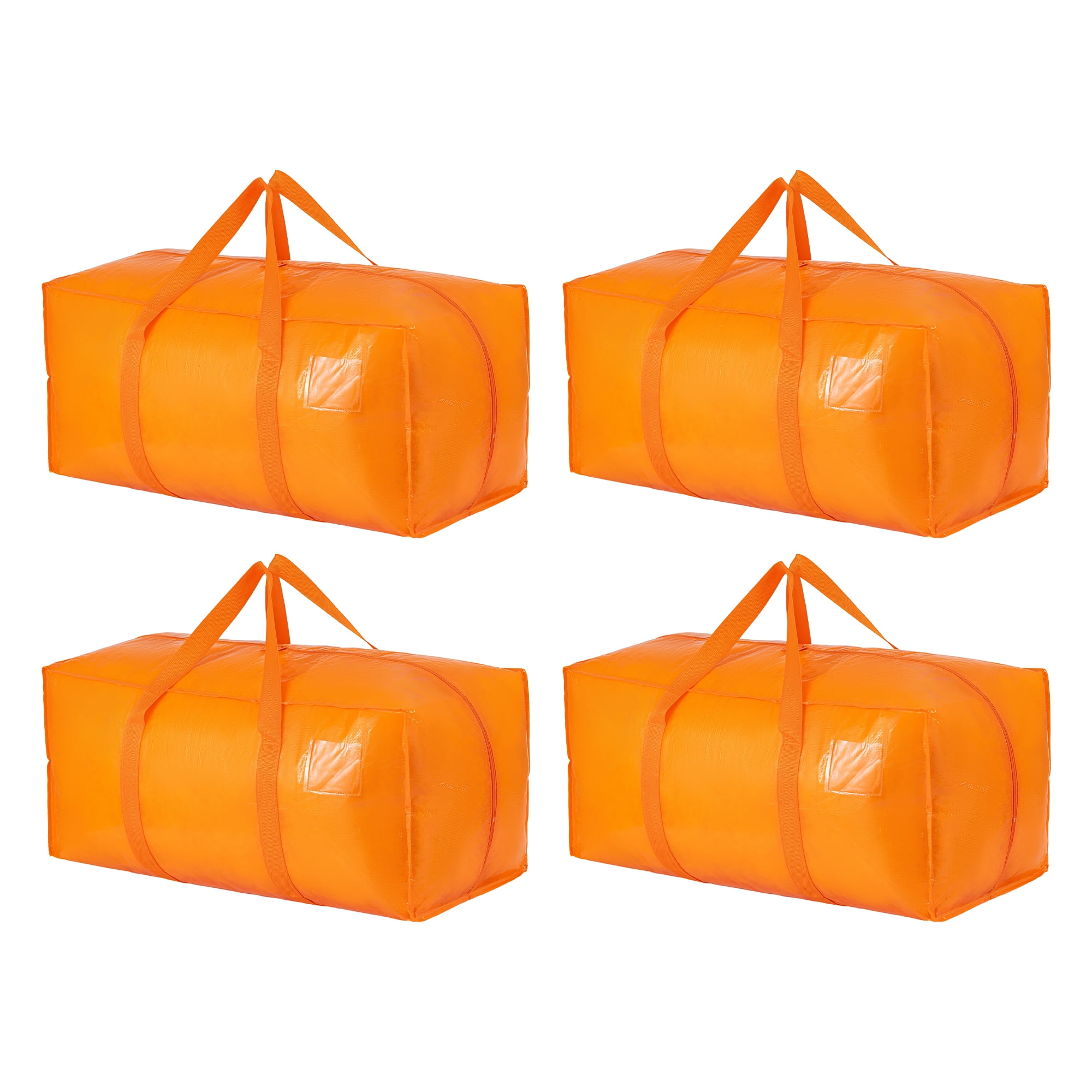 Unique Bargains Storage Bag for Organizing Bedroom with Handle Orange 28.74"x14.17"x12.99"