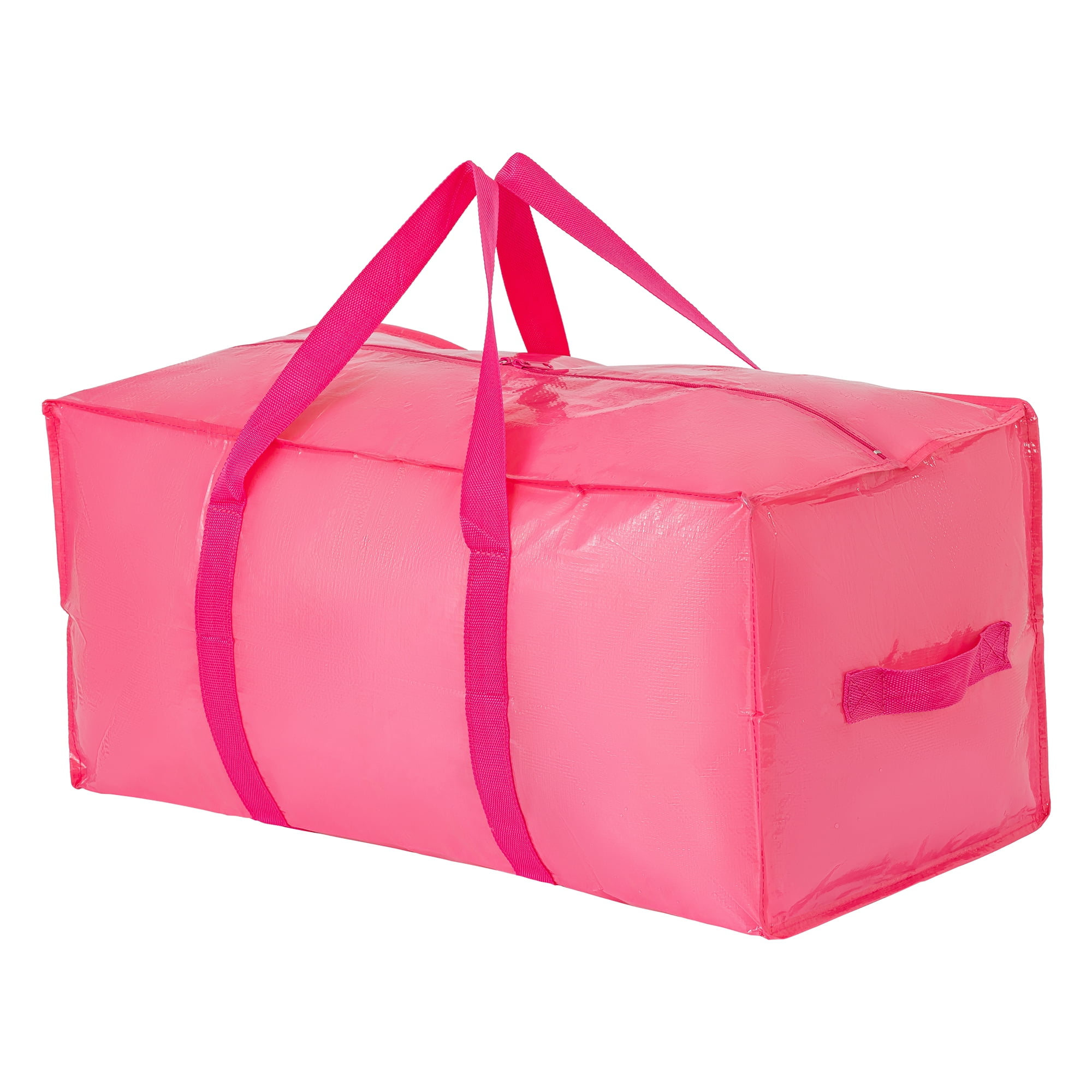 Unique Bargains Storage Bag for Organizing Bedroom with Handles Pink 28.74"x14.17"x12.99"