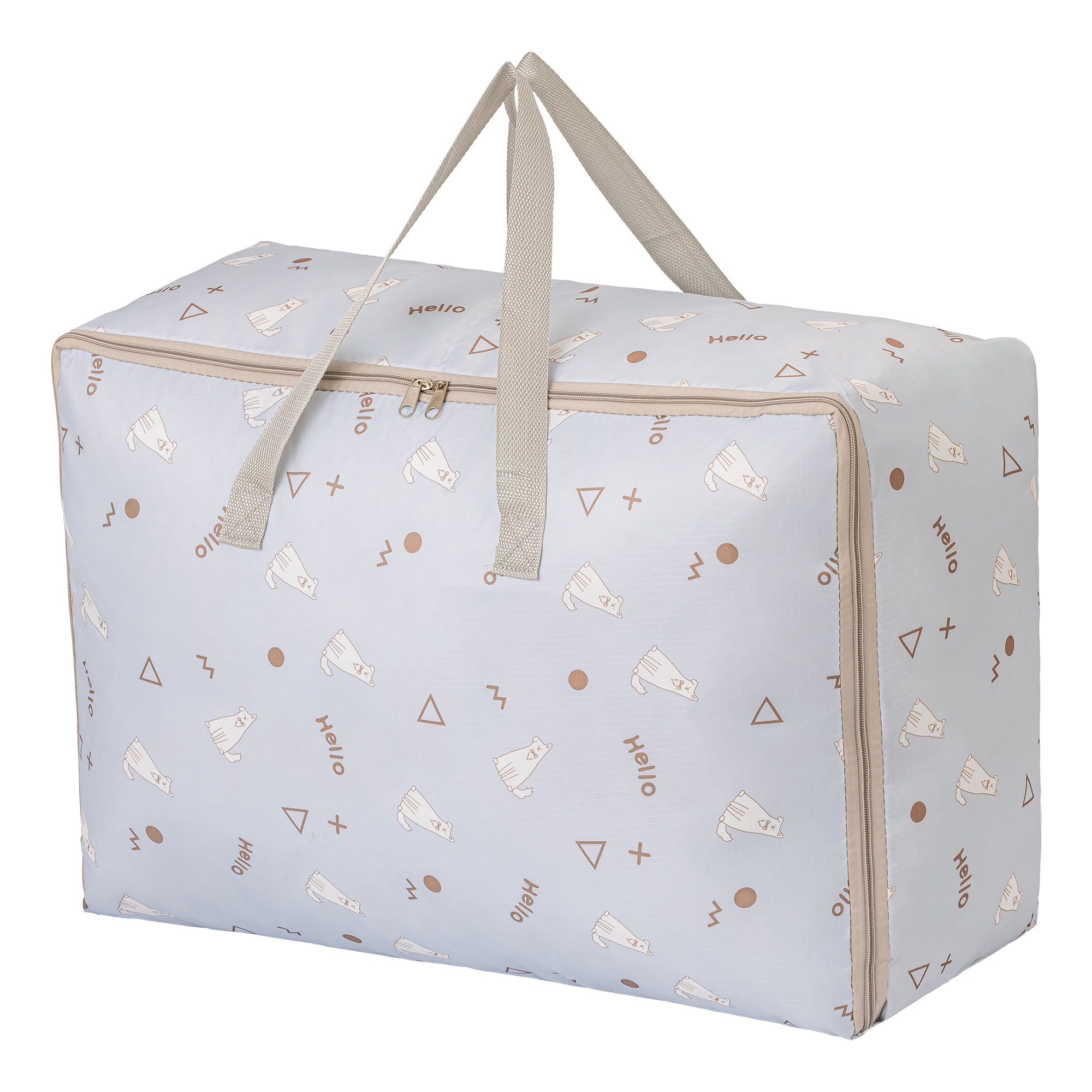Unique Bargains Clothes Storage Bags for Organizing Clothing Light Blue 23.2"x15.7"x9.4"