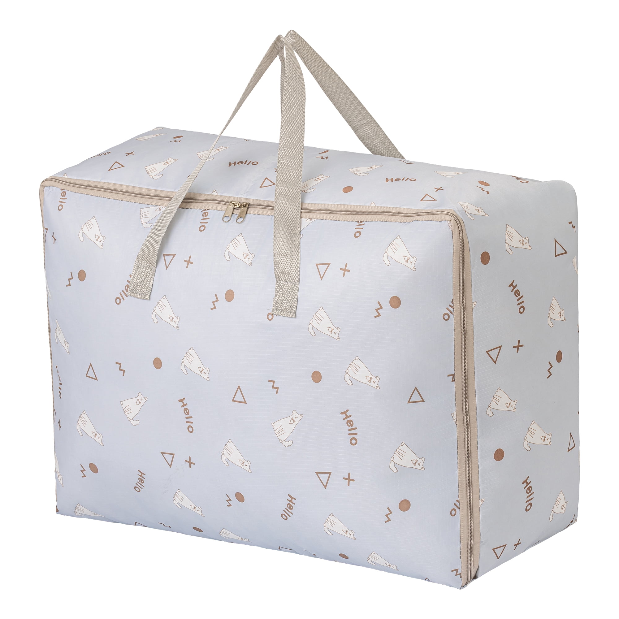 Unique Bargains Clothes Storage Bags for Organizing Clothing Light Blue 23.2"x19.7"x10.6"