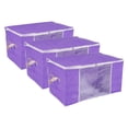 thumbnail image 1 of Unique Bargains Clothes Storage Bins for Bedding Closet Organizer Purple, 1 of 6