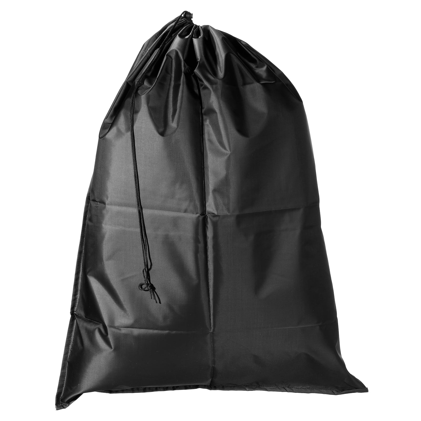 Unique Bargains Clothes Storage Drawstring Bag for Camping Travel Black 23.62"x31.50"