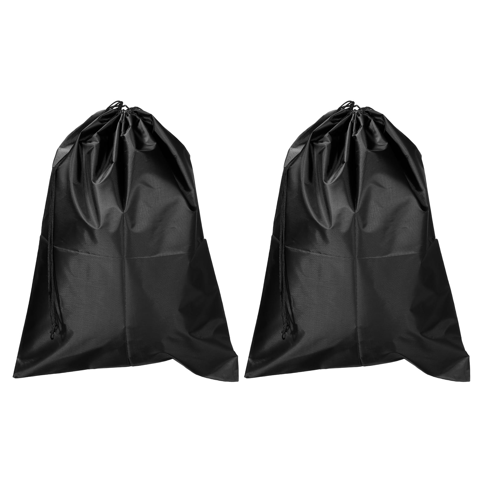 Unique Bargains Clothes Storage Drawstring Bag for Organizing and Travel Use Black 45X60cm
