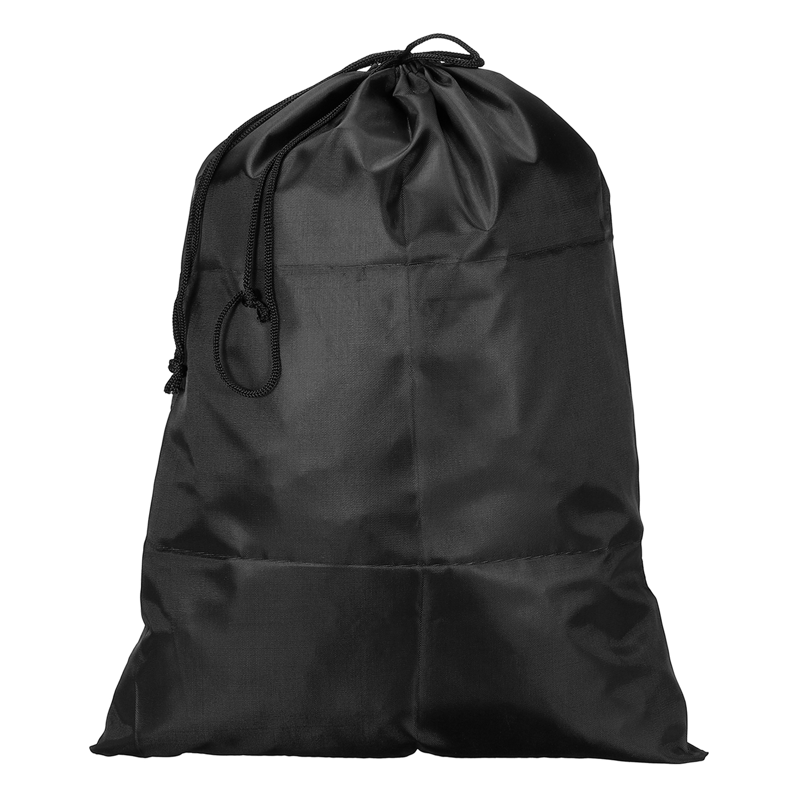 Unique Bargains Clothes Storage Drawstring Bag for Travel and Home Use Black 19.7"
