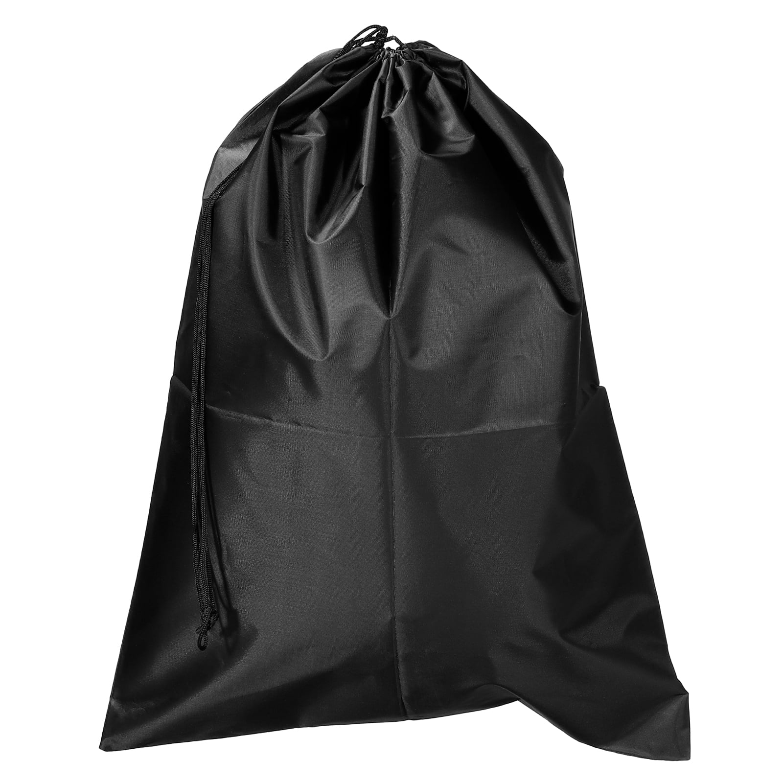 Unique Bargains Clothes Storage Drawstring Bag for Travel and Home Use Black 23.6"