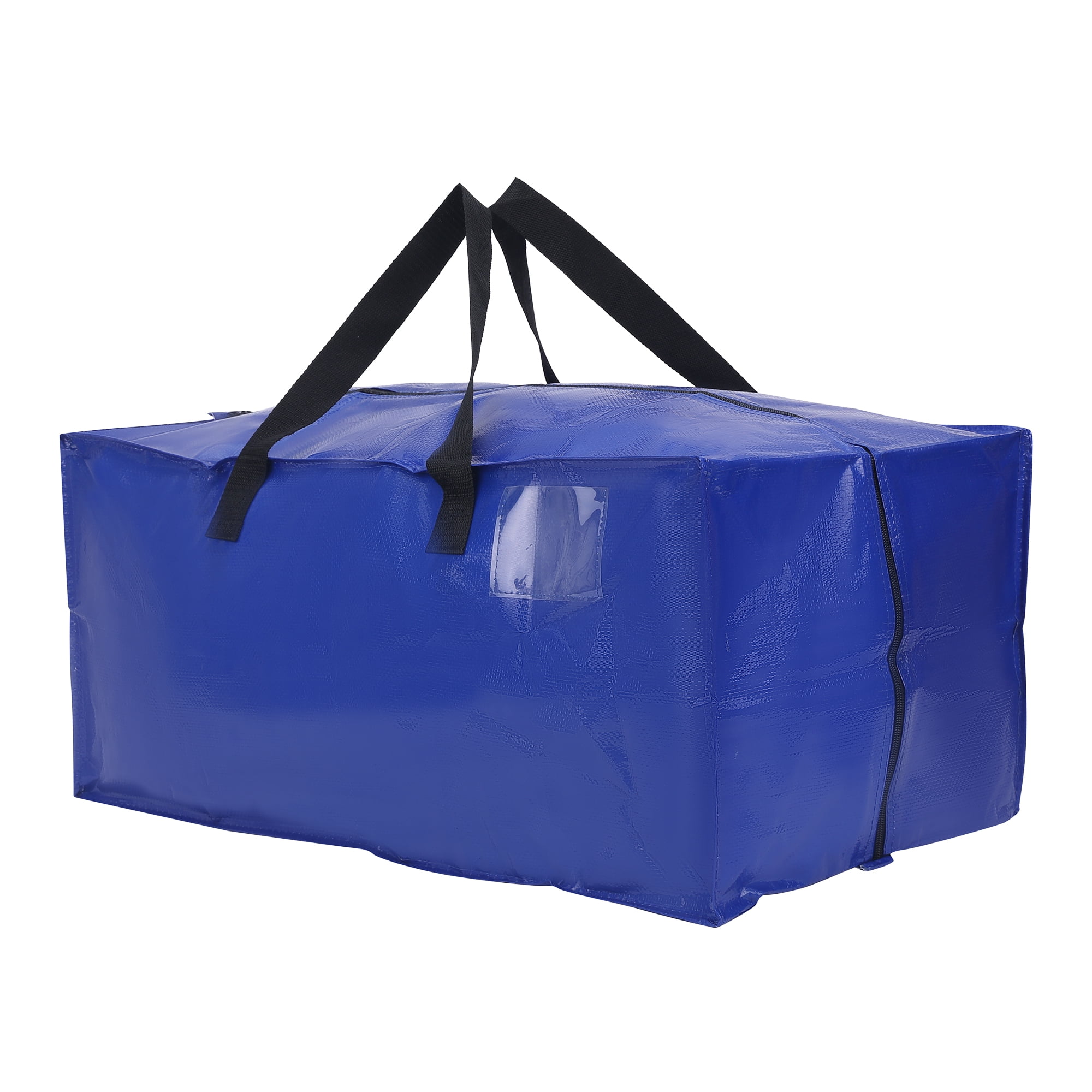 Unique Bargains Clothes Storage Moving Bags for Closet Organizers Dark Blue 29x13x14.5in