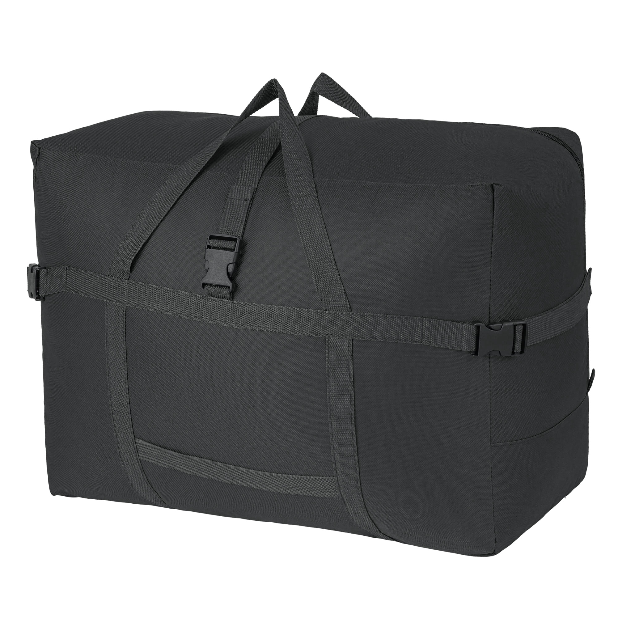 Unique Bargains Clothes Storage Oxford Moving Bag Black 23.6*11.4*16.9in