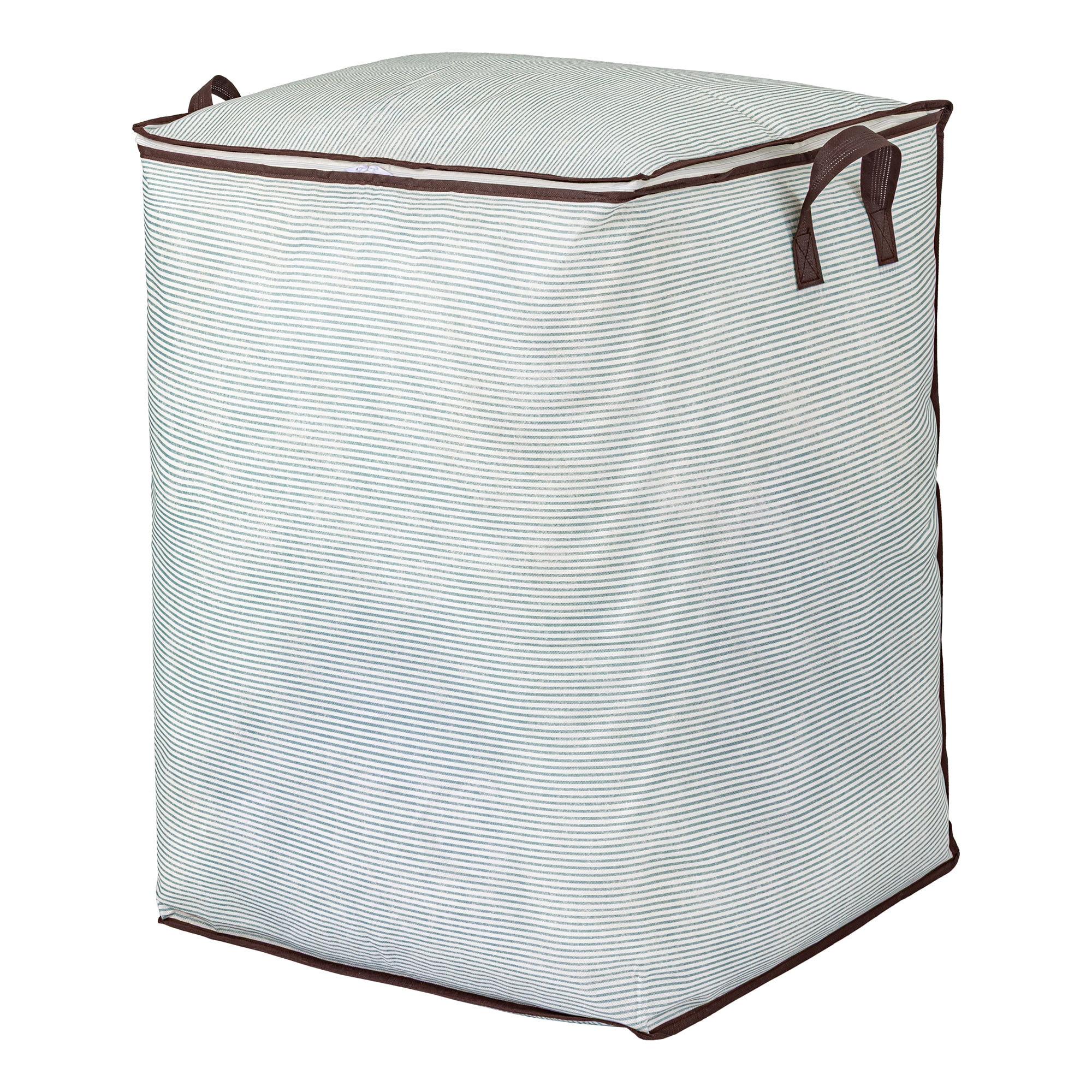 Unique Bargains Clothes Storage Bag for Organizing with Handle Green 19.7" x 19.7" x 27.6"