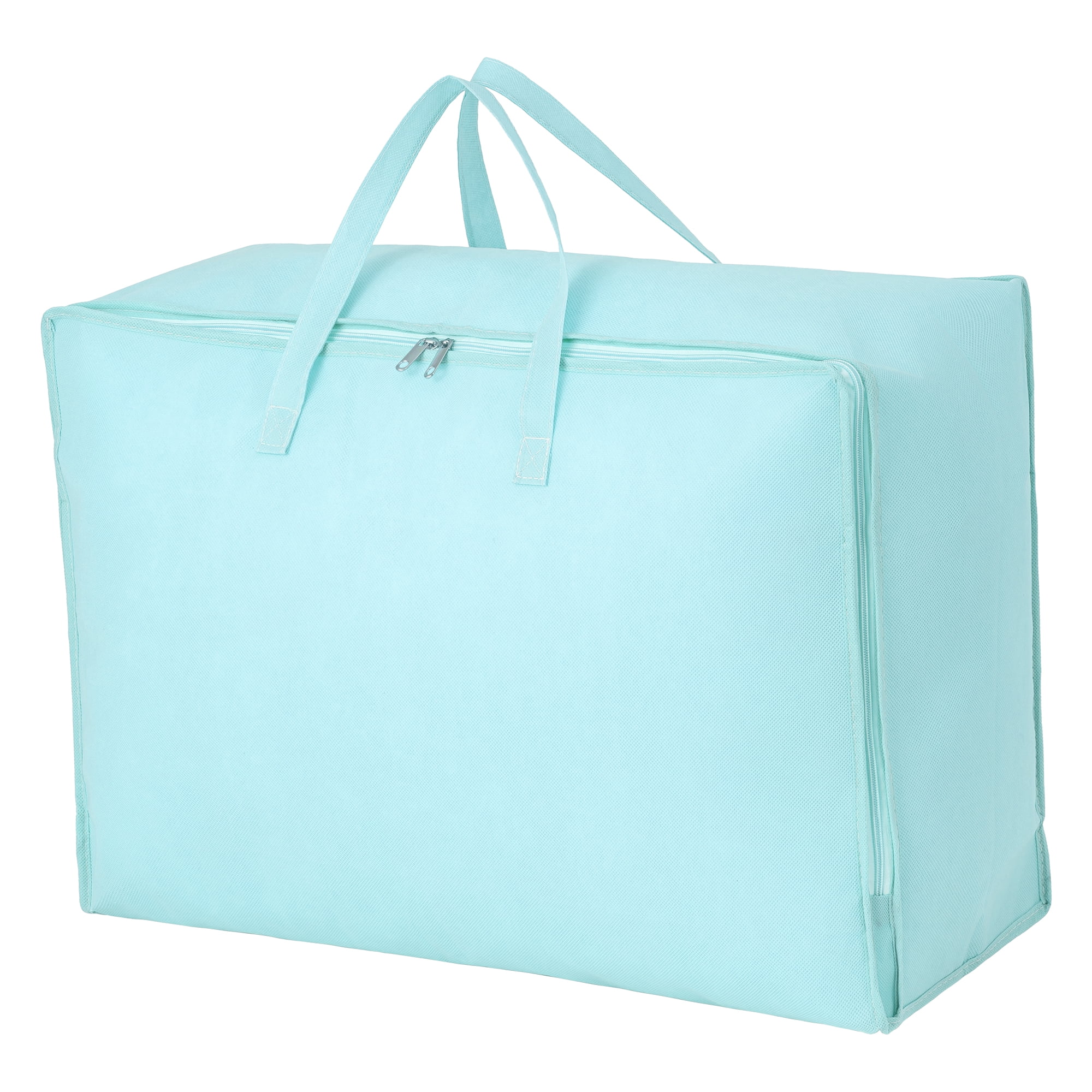 Unique Bargains Clothing Storage Bag Organize Bedroom and Closet Blue 21.3"x14.2"x7.1"
