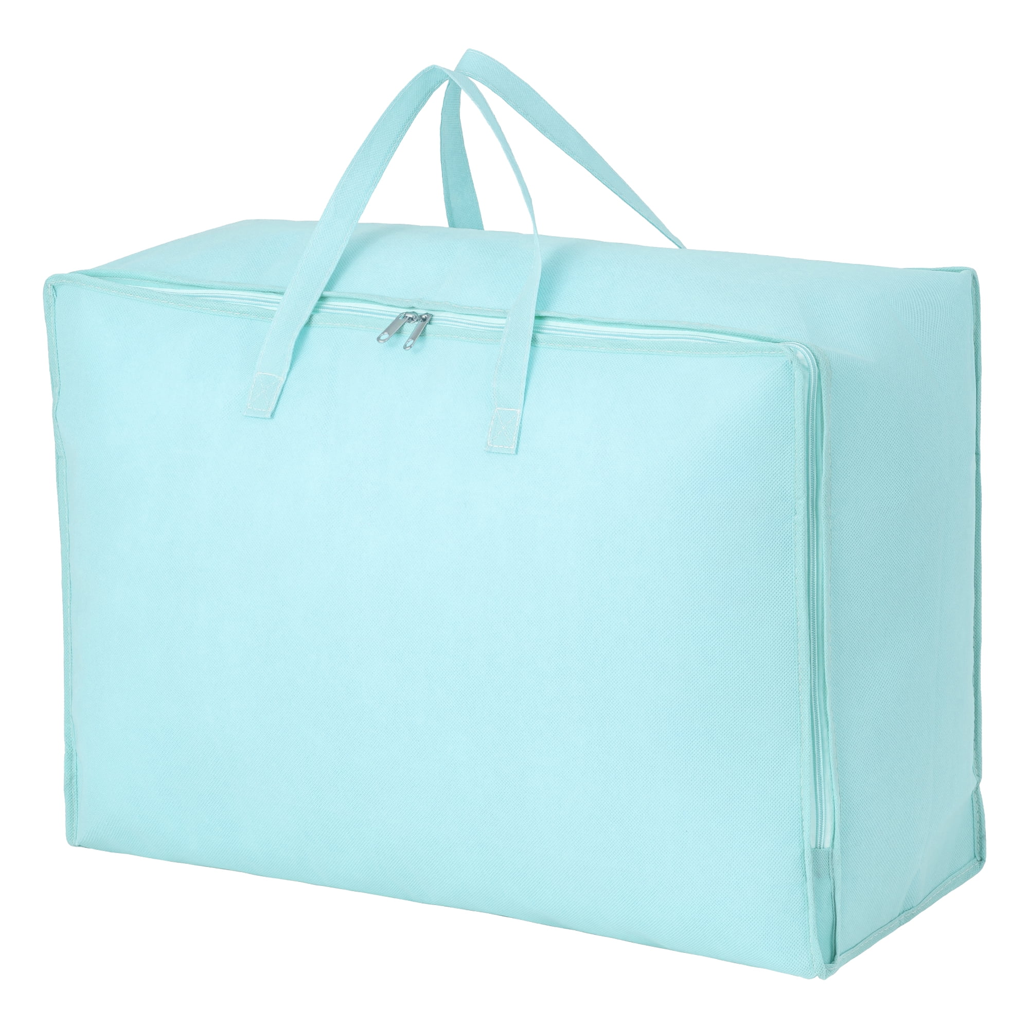 Unique Bargains Clothing Storage Bag Organize Bedroom and Closet Blue 24.8"x16.9"x8.3"