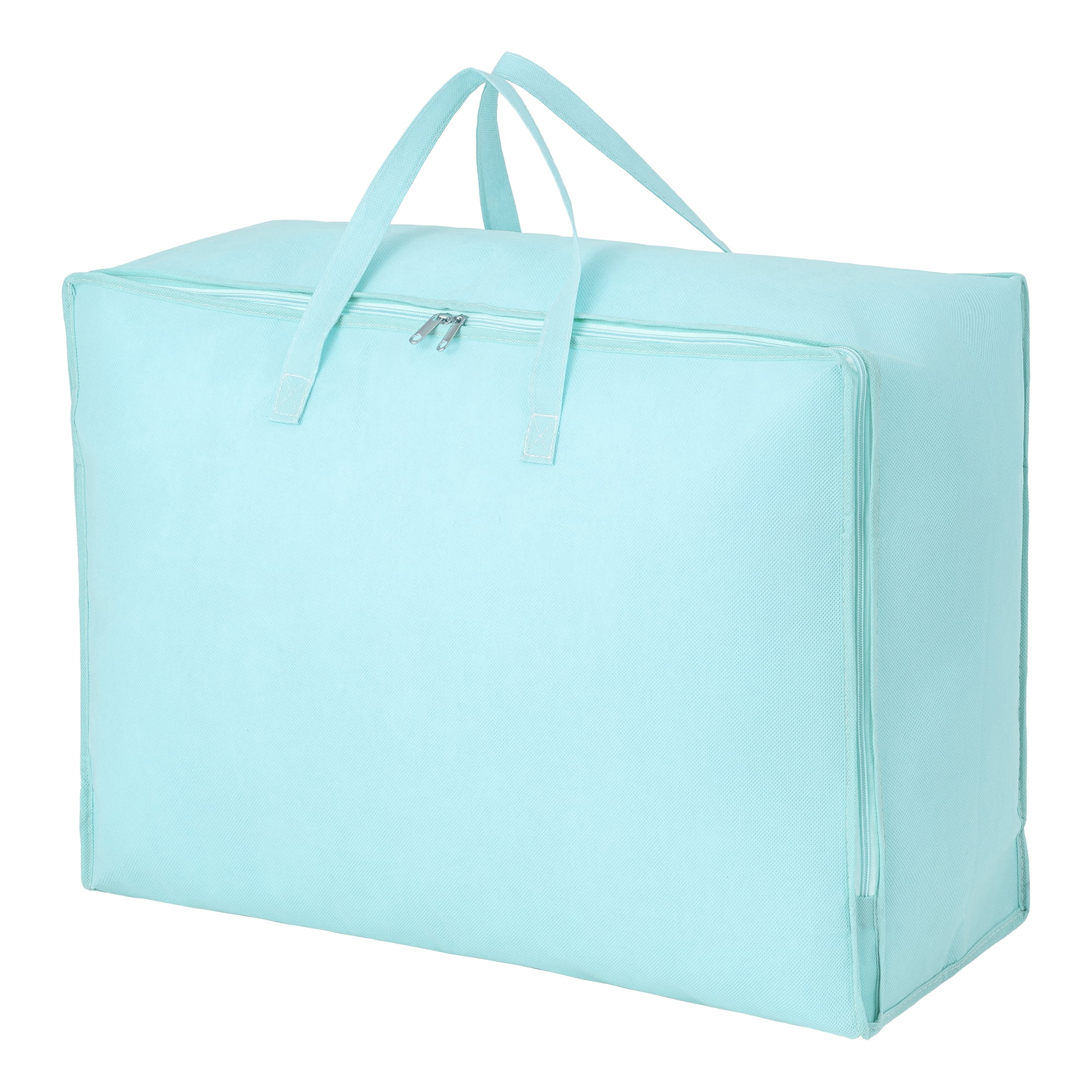 Unique Bargains Clothing Storage Bag Organize Bedroom and Closet Blue 27.6"x19.7"x10.2"