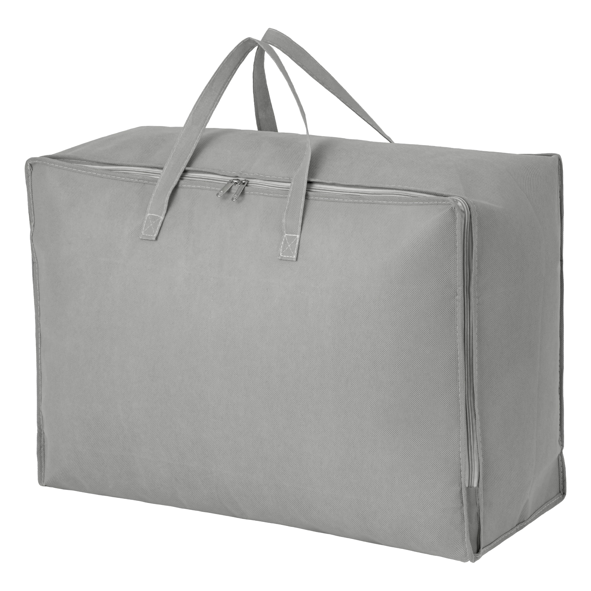 Unique Bargains Clothing Storage Bag Organize Bedroom and Closet Grey 24.8"x16.9"x8.3"