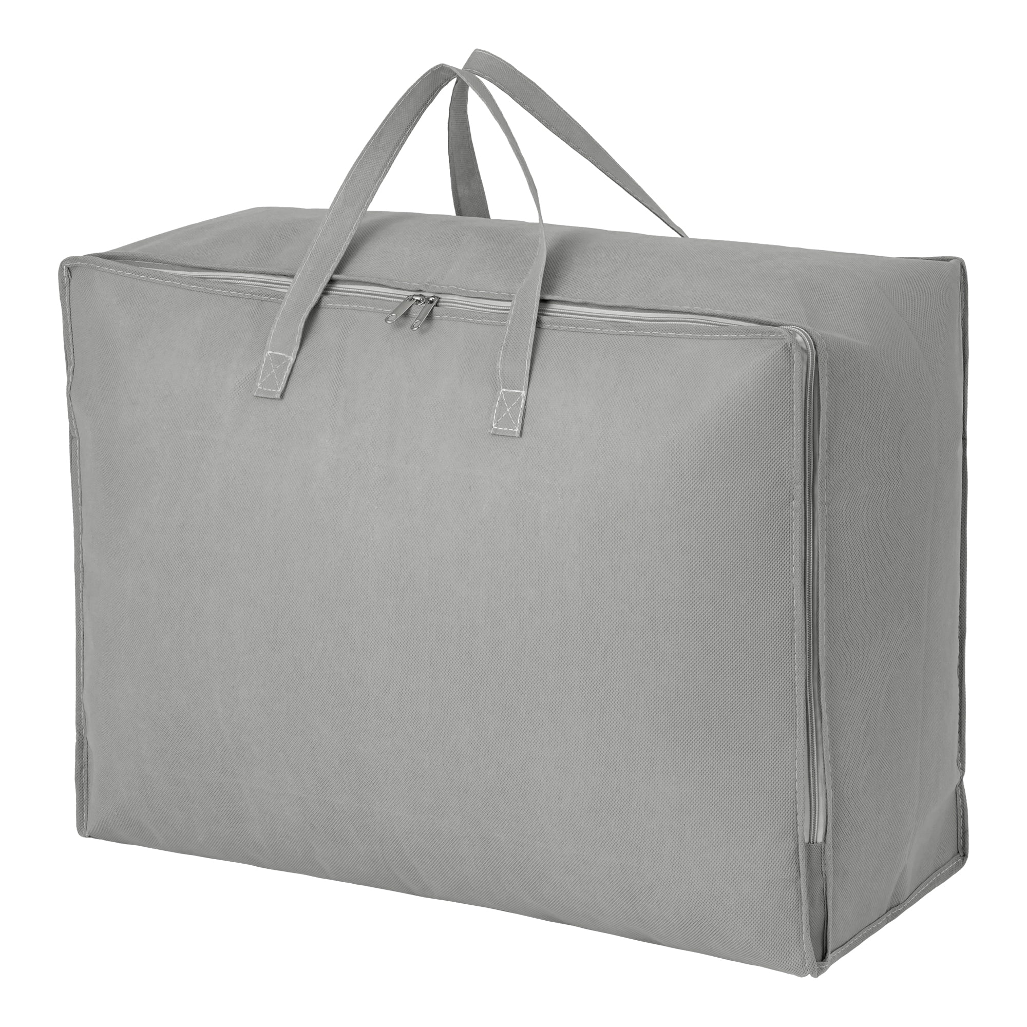 Unique Bargains Clothing Storage Bag Organize Bedroom Light Grey 27.6"x19.7"x10.2"