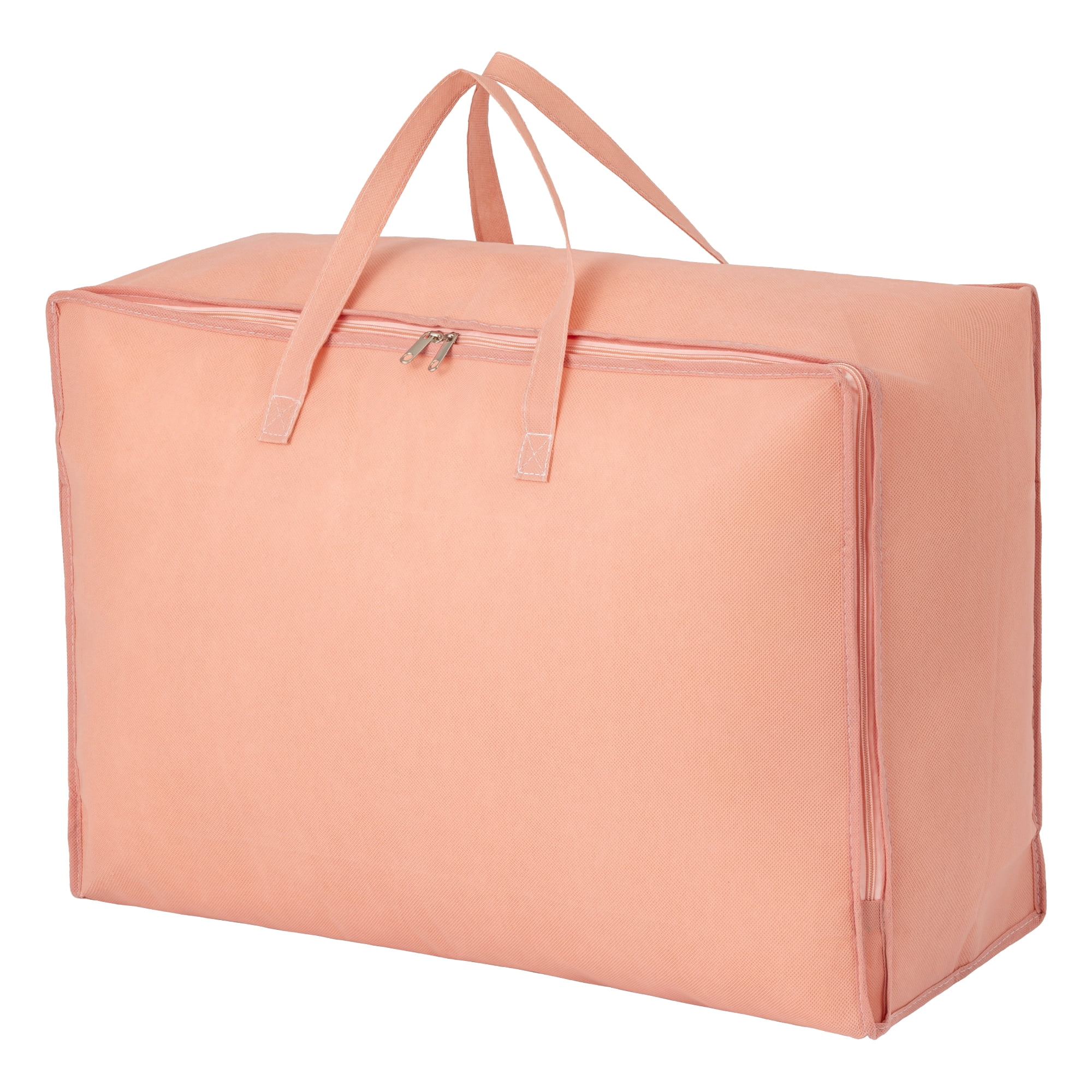 Unique Bargains Clothing Storage Bag Organize Bedroom and Closet Pink 24.8"x16.9"x8.3"