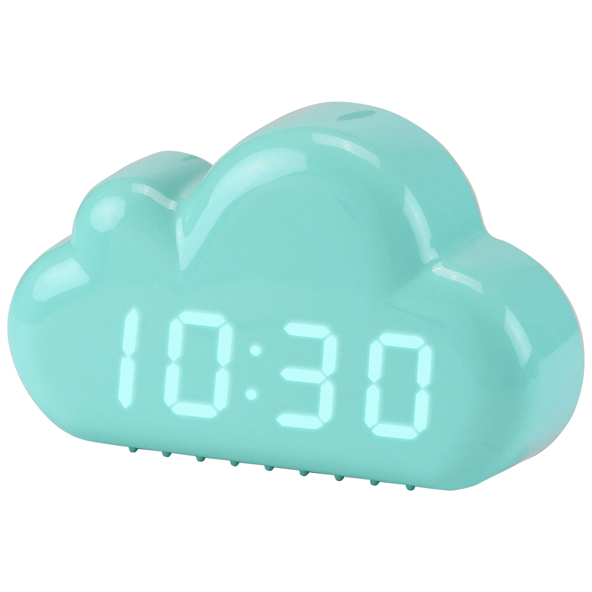 Unique Bargains Cloud Design Adjustable Brightness Alarm Clock Blue 5.9"L x 1.6"W x 3.5"H