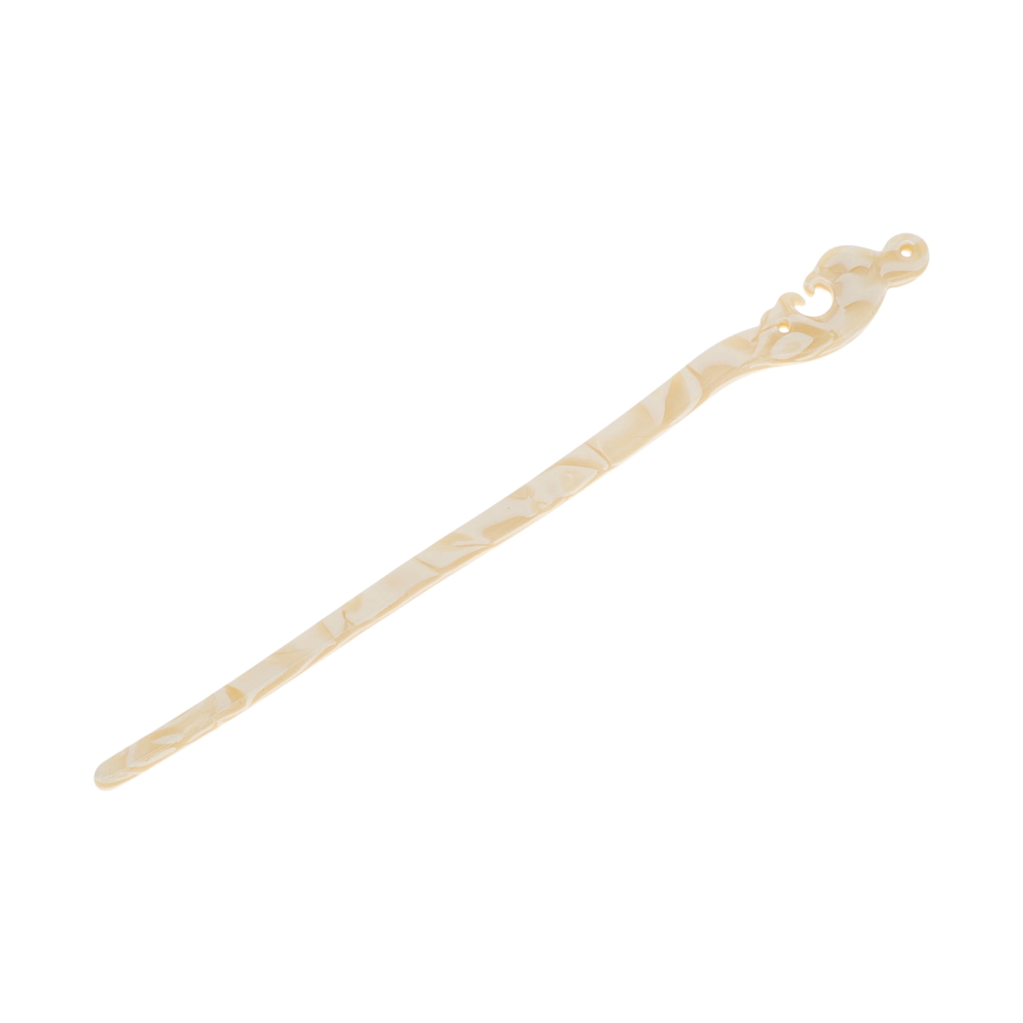 Unique Bargains Cloud Hair Chopstick for Women Beige 1 Pc