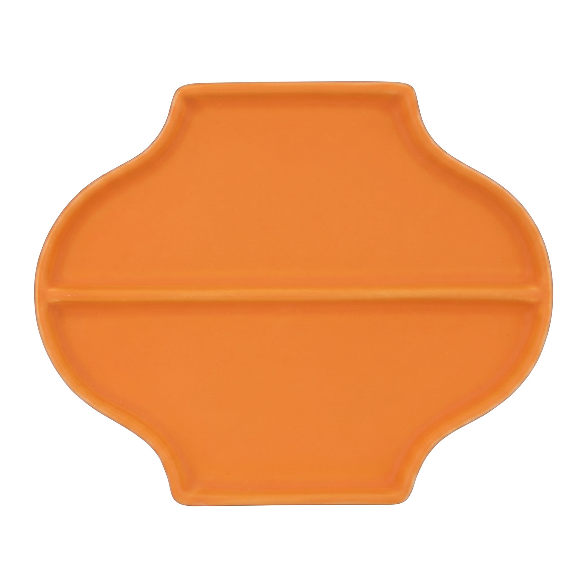 Unique Bargains Cloud Jewelry Dish Irregular Ceramic Trinket Tray Orange 7.5*5.9*1.2inch