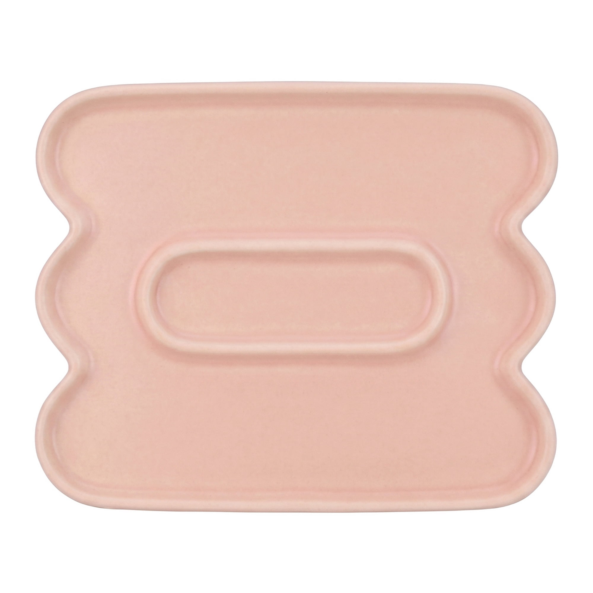Unique Bargains Cloud Jewelry Dish Irregular Ceramic Trinket Tray Pink 7.5*5.9*1.2inch