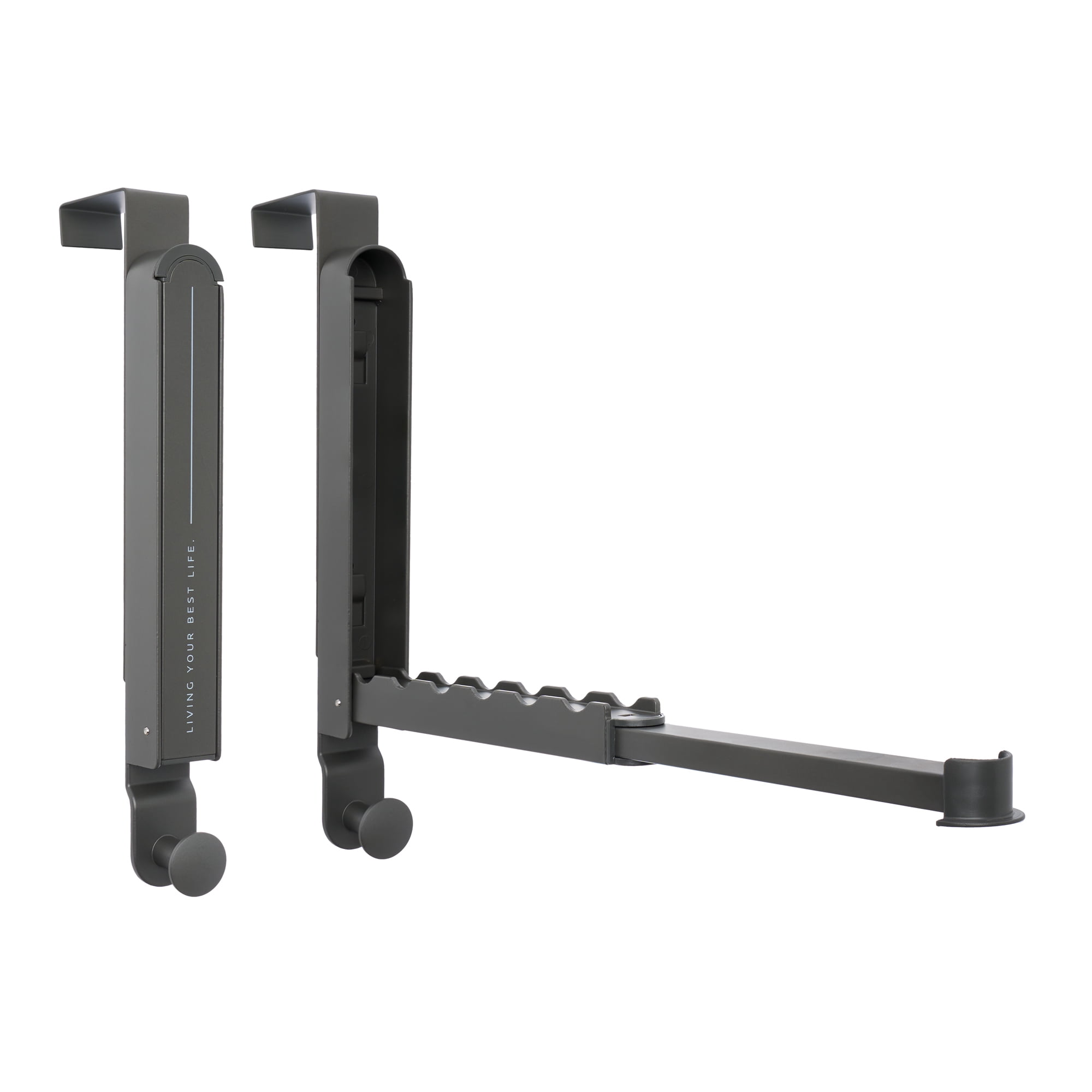 Unique Bargains Coat Rack Door Mount Plastic Hook for Entryway Gray 13.4"x10.6"x2"