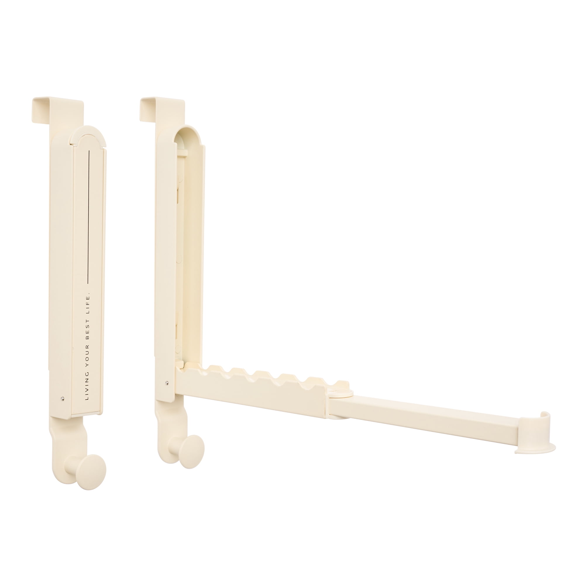 Unique Bargains Coat Rack Door Mount Plastic Hook for Entryway White 13.4"x10.6"x1.2"