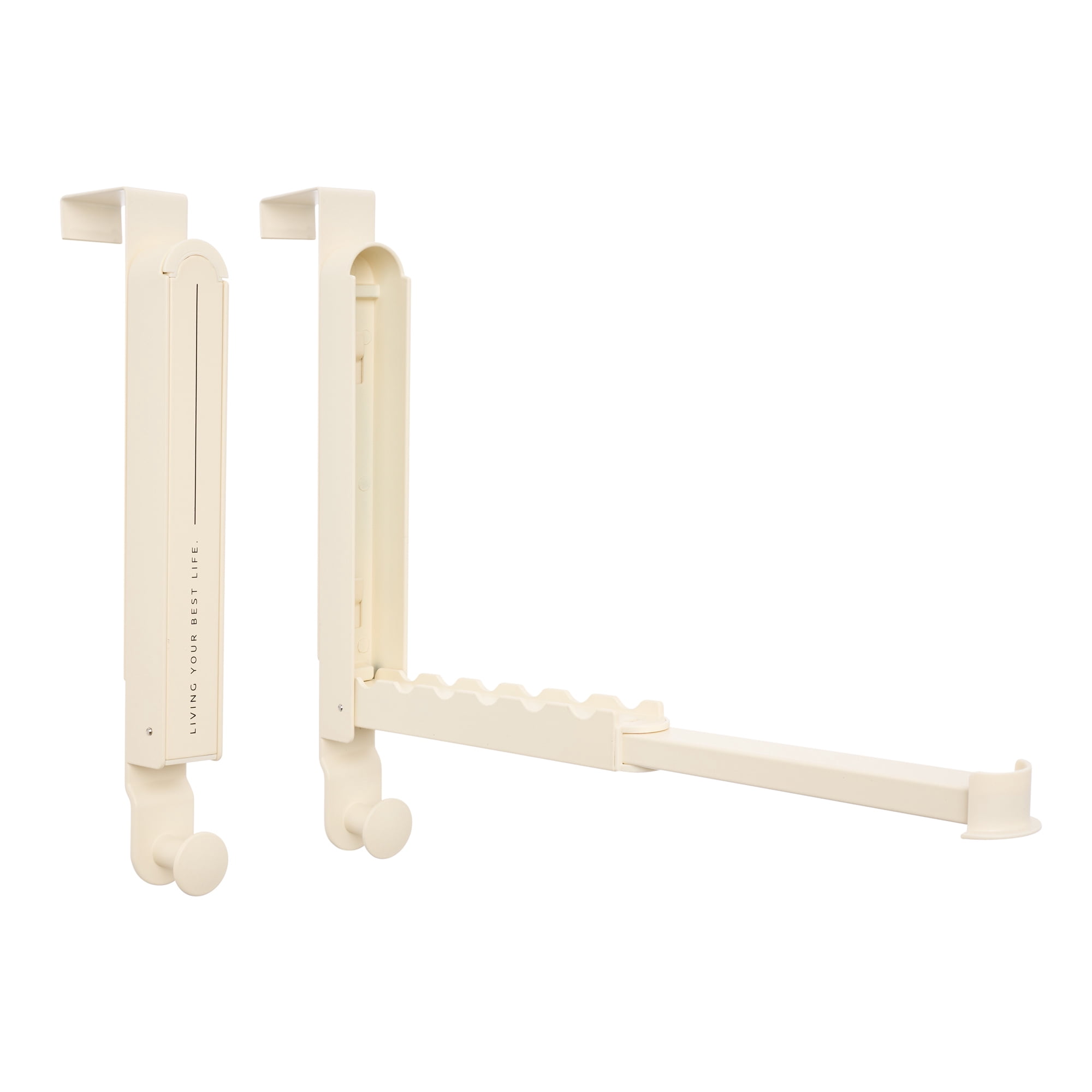 Unique Bargains Coat Rack Door Mount Plastic Hook for Entryway White 13.4"x10.6"x2"