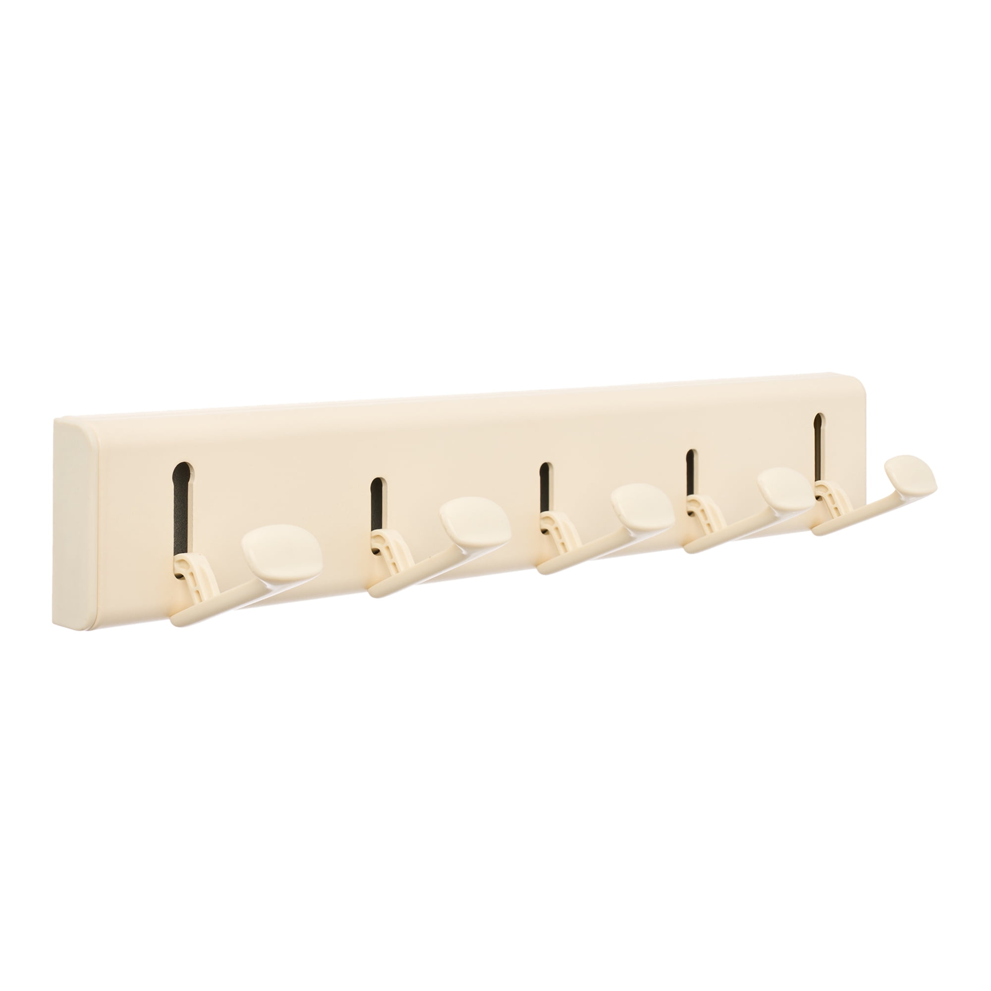 Unique Bargains Coat Rack Wall Mount Aluminum Alloy Hook for Entryway Milk White 14.2*2.2in