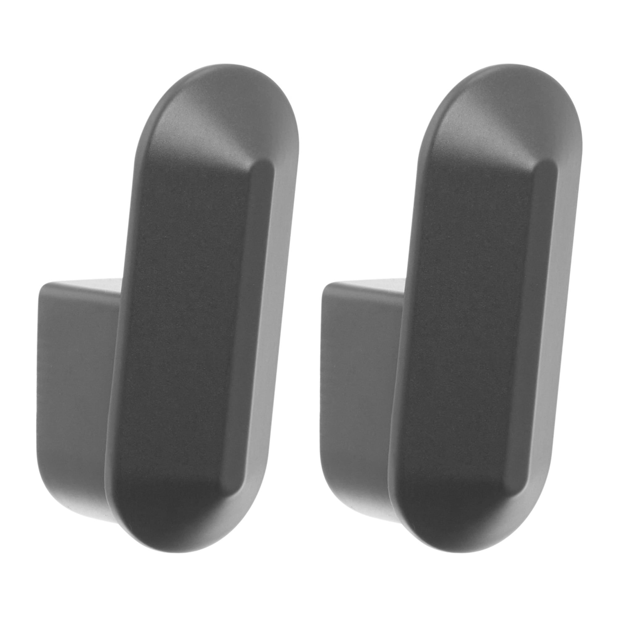Unique Bargains Coat Rack Wall Mount Aluminum Coat 2 Hooks Hat Rack for Entryway Gray