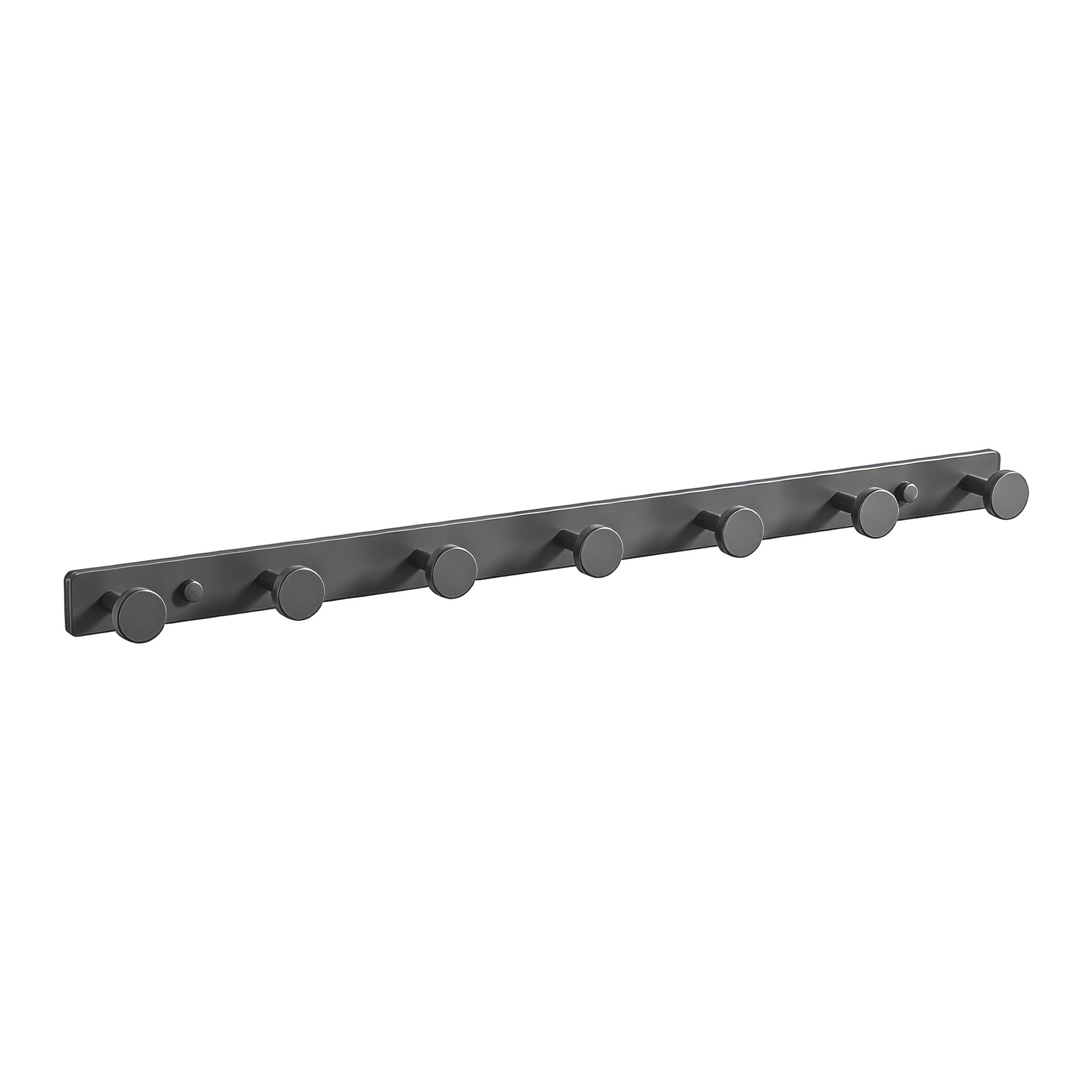 Unique Bargains Coat Rack Wall Mount Aluminum Hook Hat Rack for Entryway Gray 19.3" x 1.2"
