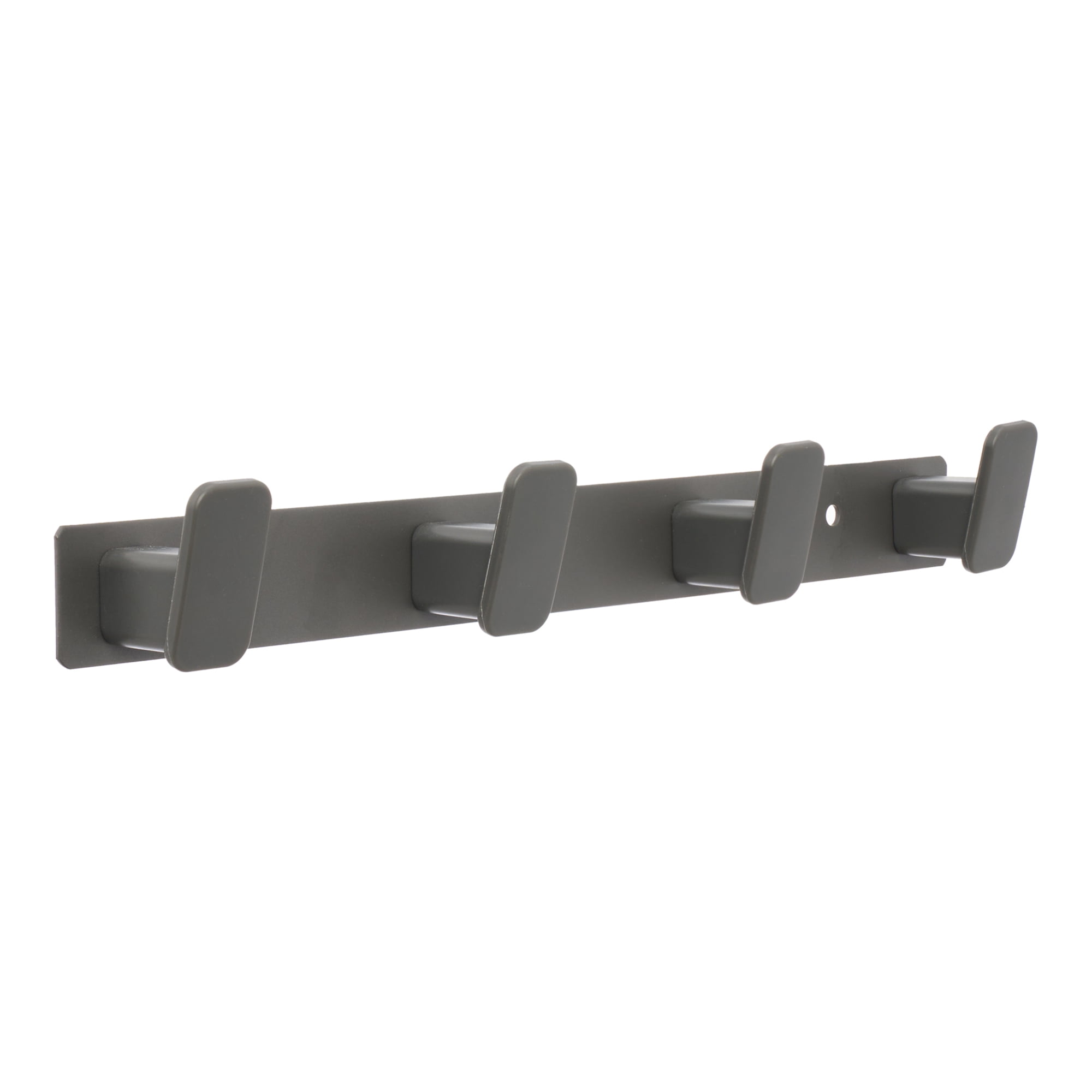 Unique Bargains Coat Rack Wall Mount Aluminum Hook for Entryway Bathroom Gray 13.4"x1.3"