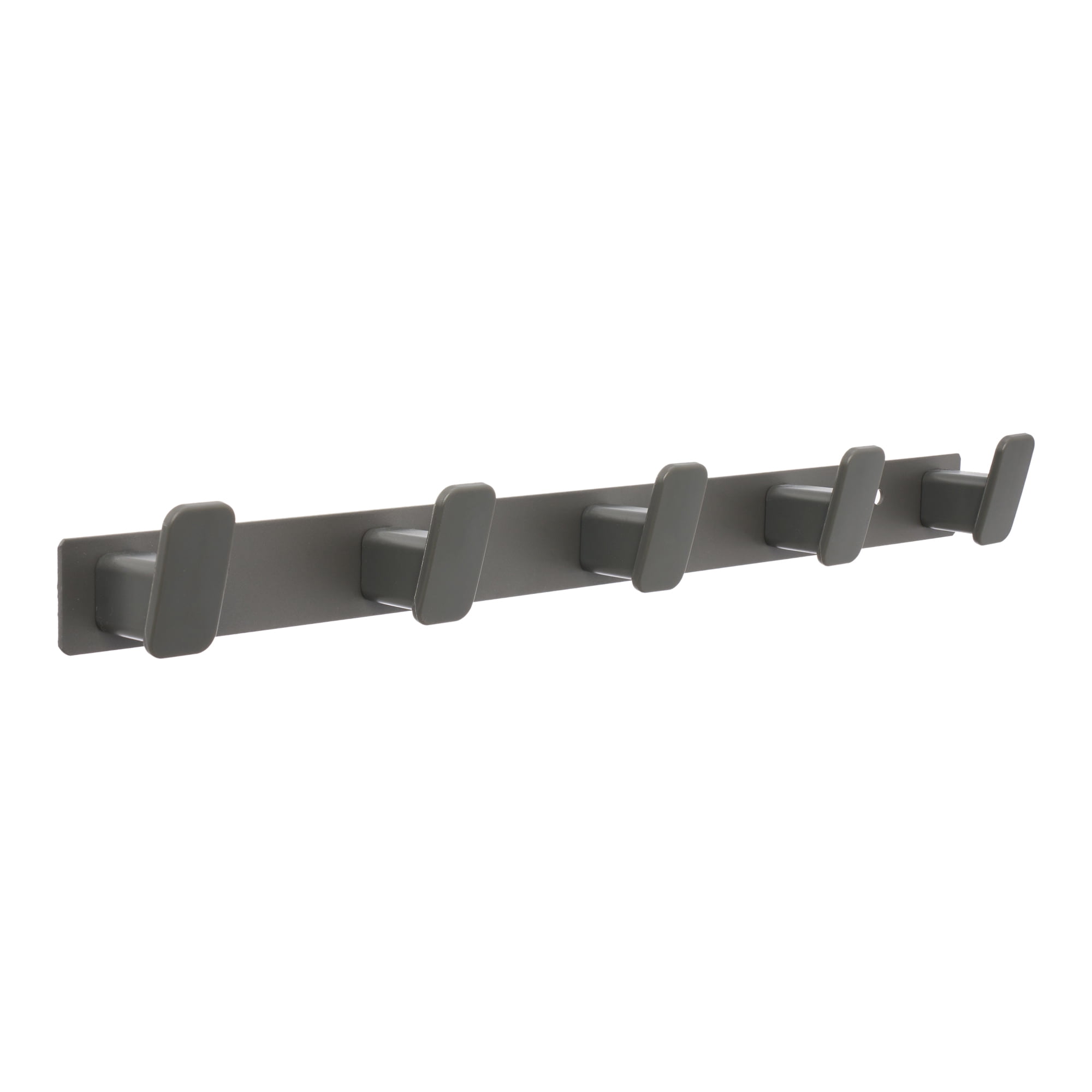 Unique Bargains Coat Rack Wall Mount Aluminum Hook for Entryway Bathroom Gray 17.3"x1.3"