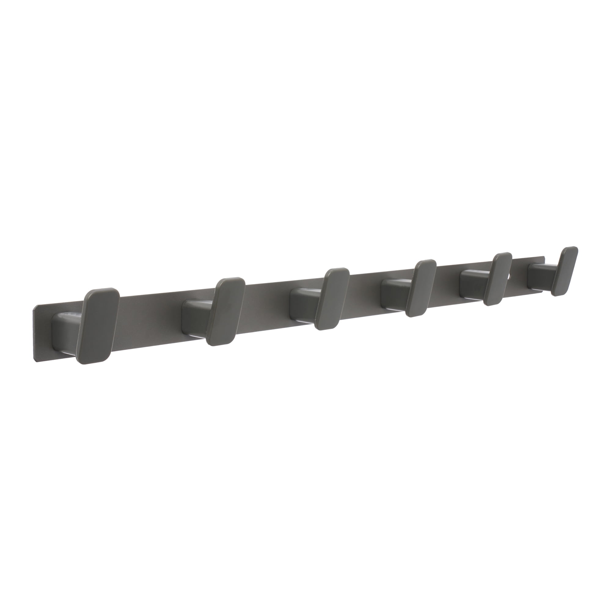 Unique Bargains Coat Rack Wall Mount Aluminum Hook for Entryway Bathroom Gray 21.3"x1.3"