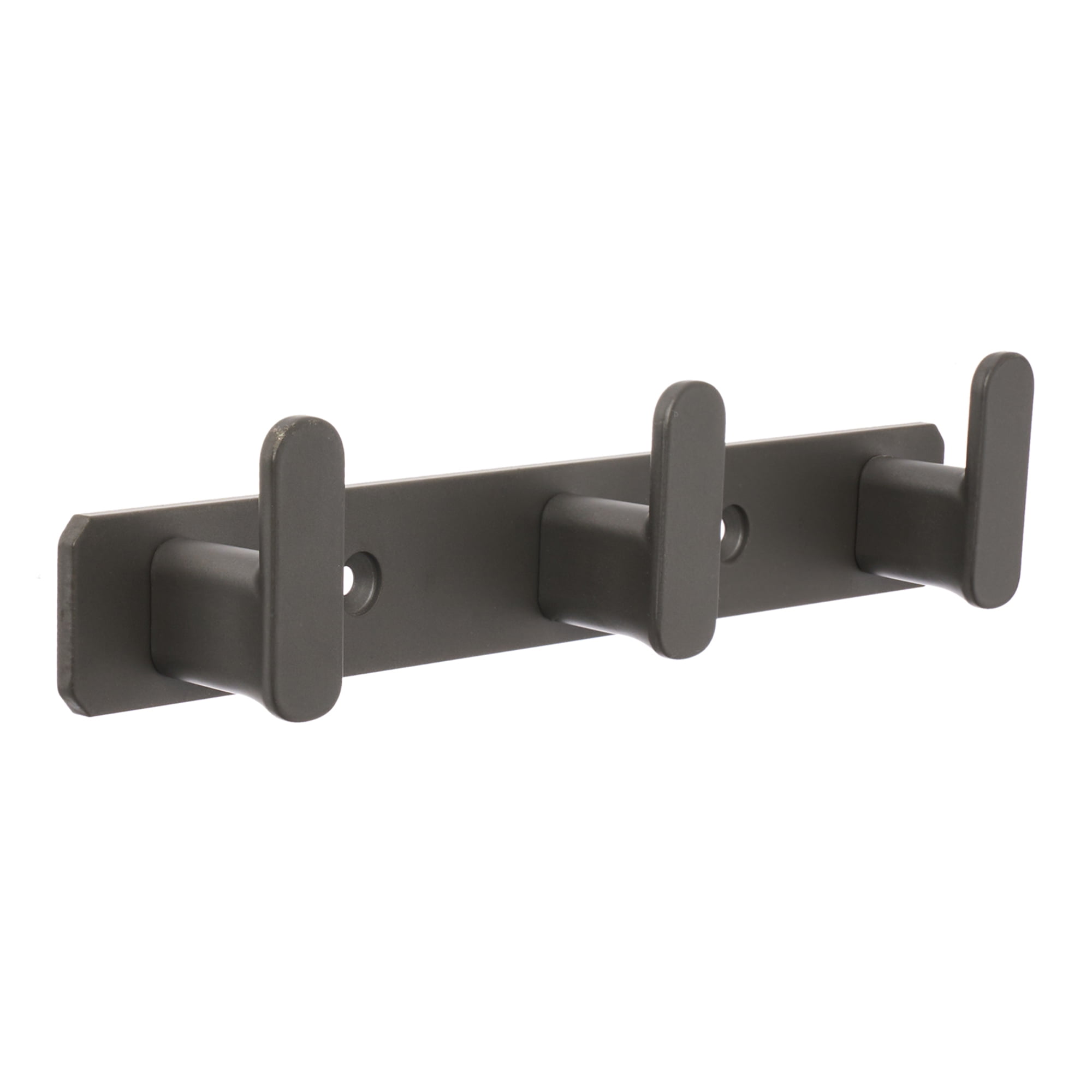 Unique Bargains Coat Rack Wall Mount Aluminum Hook for Entryway Bathroom Gray 9.4"x1.3"