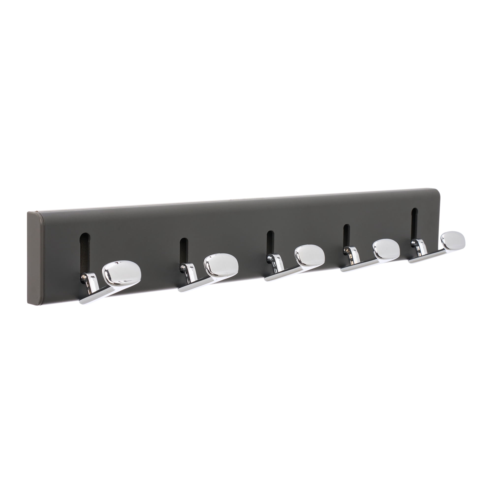 Unique Bargains Coat Rack Wall Mount Aluminum Hook for Entryway Gray 14.2"x2.2"
