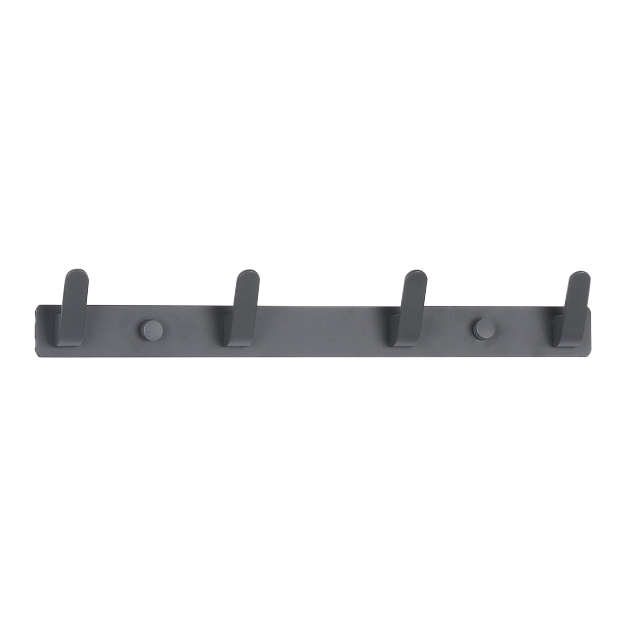 Unique Bargains Coat Rack Wall Mount with 4 Hooks for Entryway Bathroom Bedroom Gray 4 Hooks