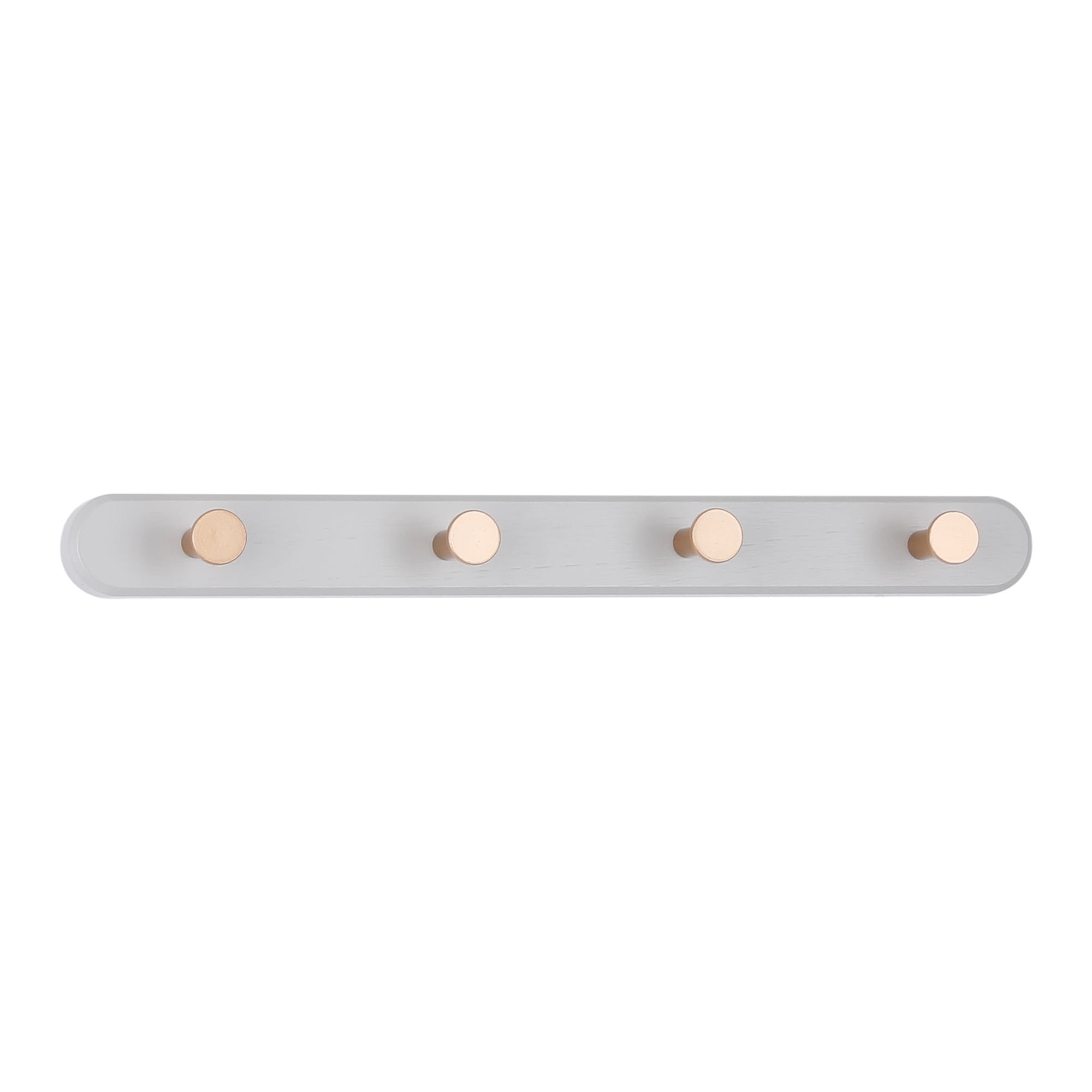 Unique Bargains Coat Rack Wall Mount Coat Hook for Hanging with 4 Hooks Hat Rack Gray