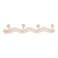 thumbnail image 1 of Unique Bargains Coat Rack Wall Mount Coat Hook for Hanging with 4 Hooks for Bedroom Pink, 1 of 7