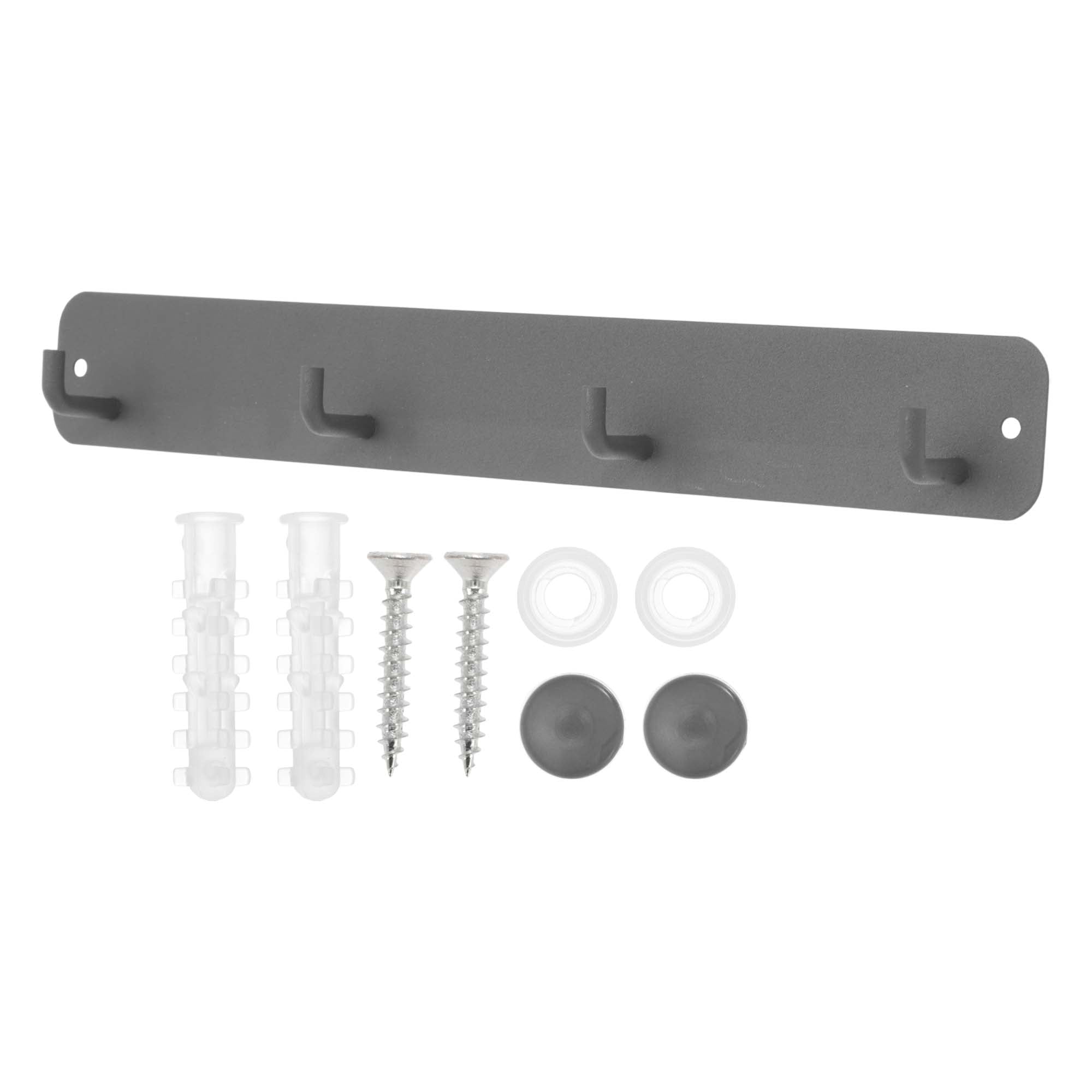 Unique Bargains Coat Rack Wall Mount Hooks for Hanging Gray 11.02