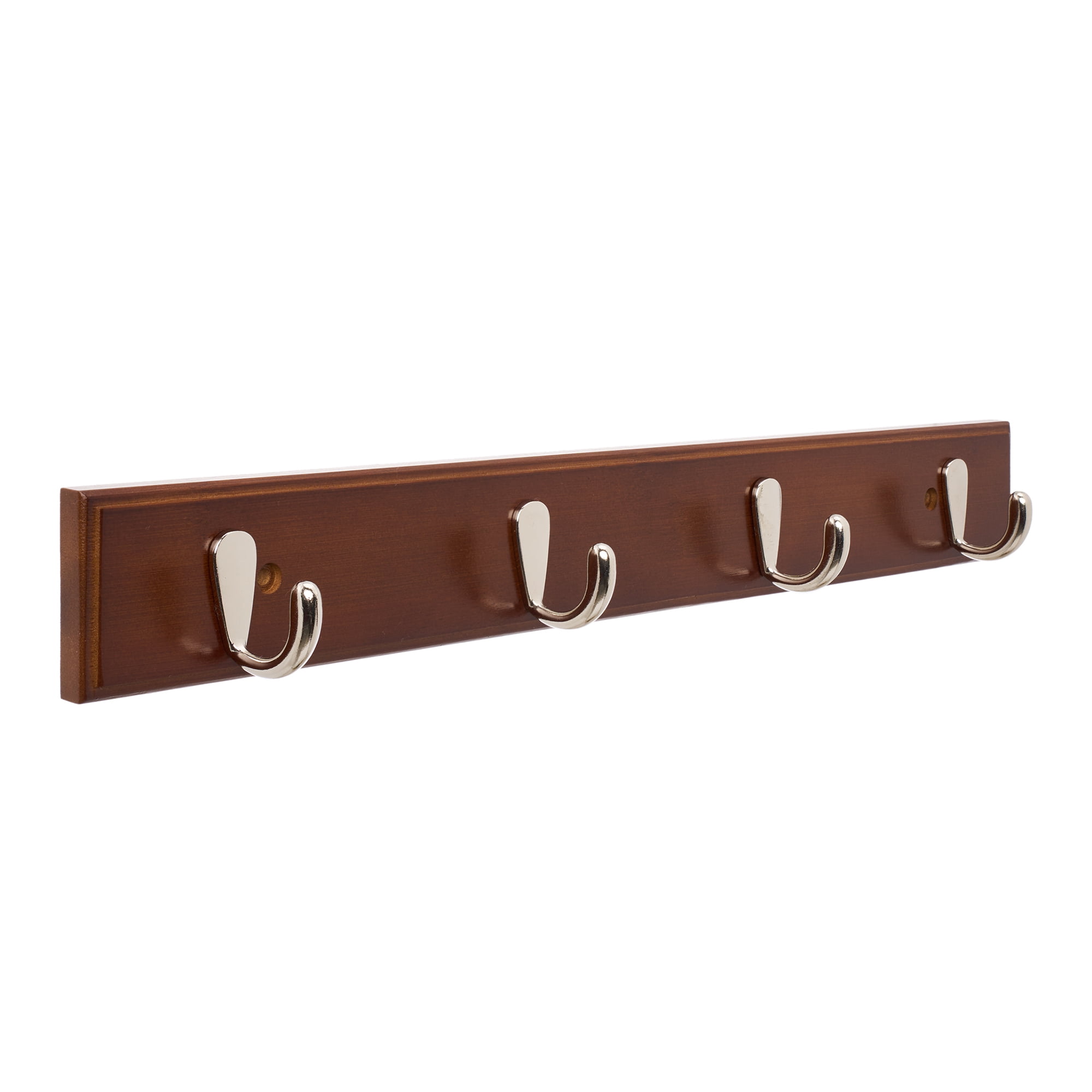 Unique Bargains Coat Rack Wall Mount Wood Hook Hat Rack for Entryway ...