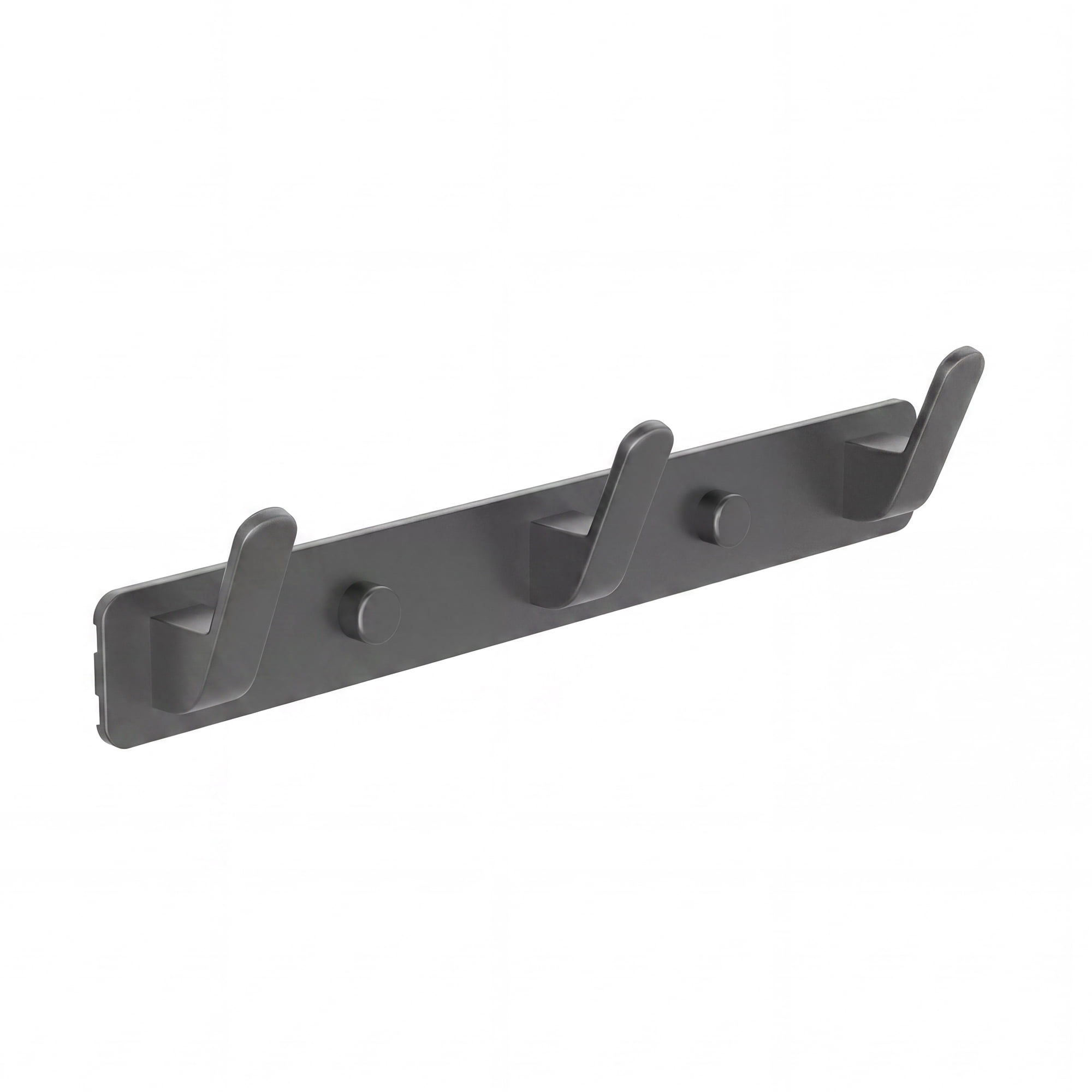 Unique Bargains Coat Rack Wall Mount for Entryway Bathroom Bedroom Gray 3 Hooks