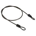 thumbnail image 1 of Unique Bargains Coated Security Steel Cable Lock Wire Rope Double Loop Black 2.5mmx0.5m, 1 of 5