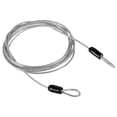 thumbnail image 1 of Unique Bargains Coated Security Steel Cable Lock Wire Rope Double Loop Transparent 2.5mmx2m, 1 of 5