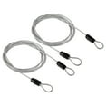 thumbnail image 1 of Unique Bargains Coated Security Steel Cable Luggage Lock Rope Double Loop 2pcs Transparent, 1 of 5
