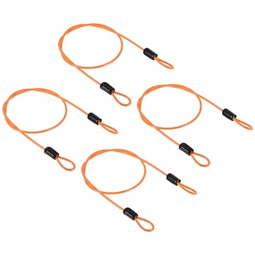0,5 m - Kit de câble de sécurité en acier inoxydable avec boucle et boucle - Cordon de suspension pour lampes de fête, lumières à tête mobile