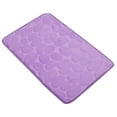 thumbnail image 1 of Unique Bargains Cobblestone Pattern Bathroom Rugs Polyester Bath Mat Machine Washable Purple 80x50cm, 1 of 7
