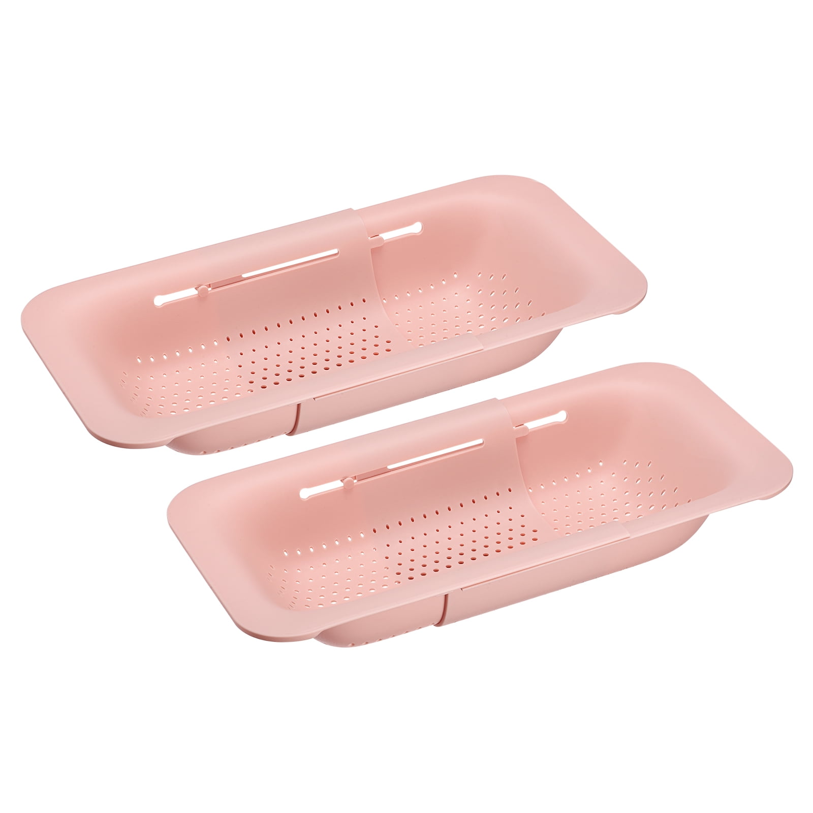 Unique Bargains Collapsible Colander Over the Sink Drain Strainer