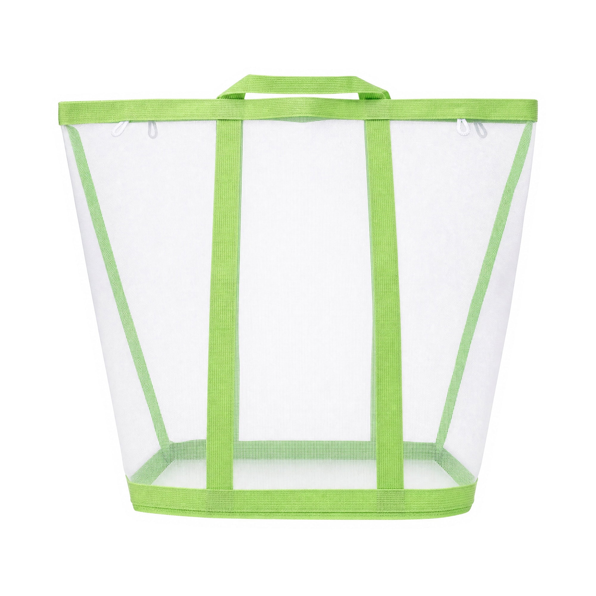 Unique Bargains Collapsible Polyester Laundry Hamper for Home and Travel Use 13.8"x8.7" Green