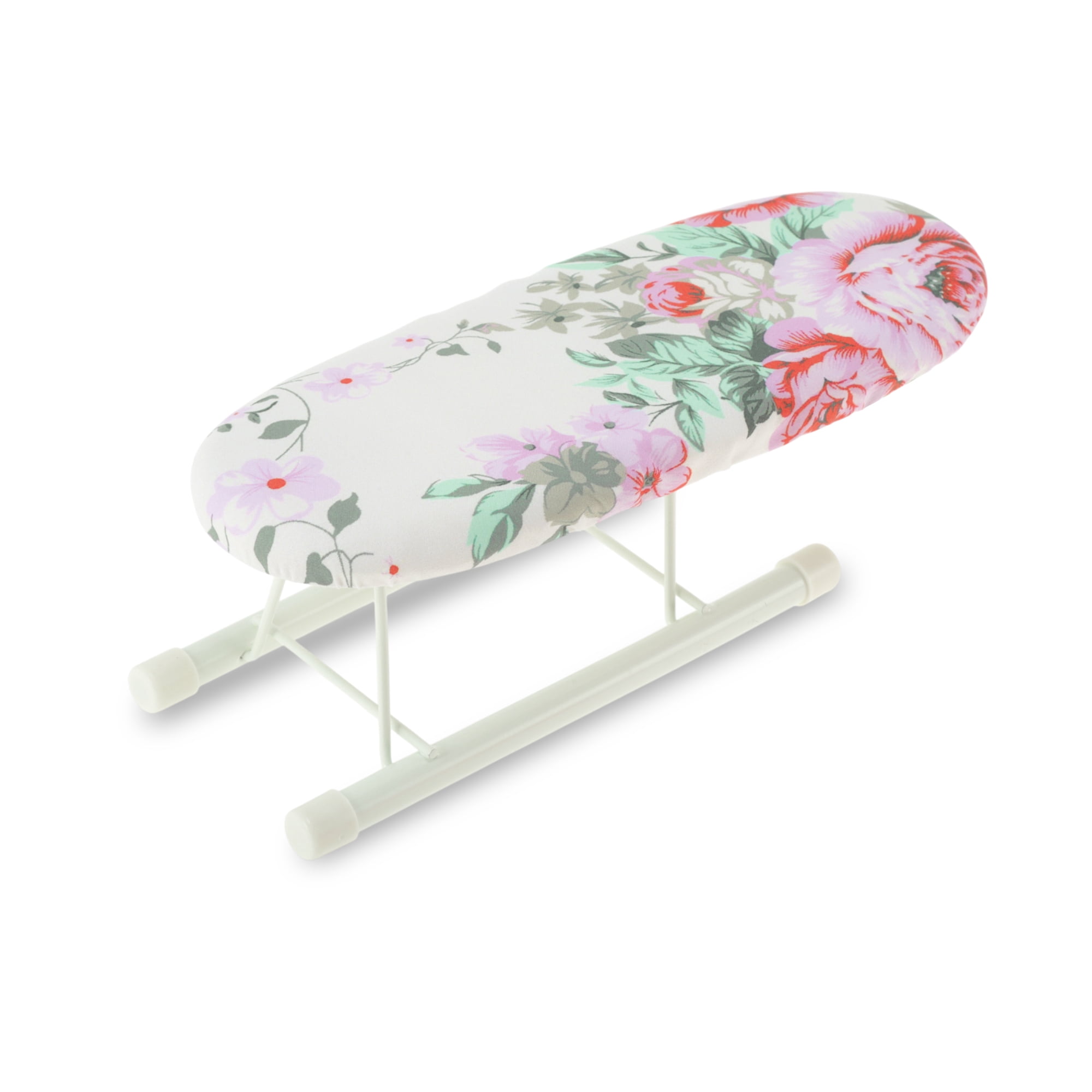 Unique Bargains Collapsible Mini Ironing Board Efficient Ironing Pink, White