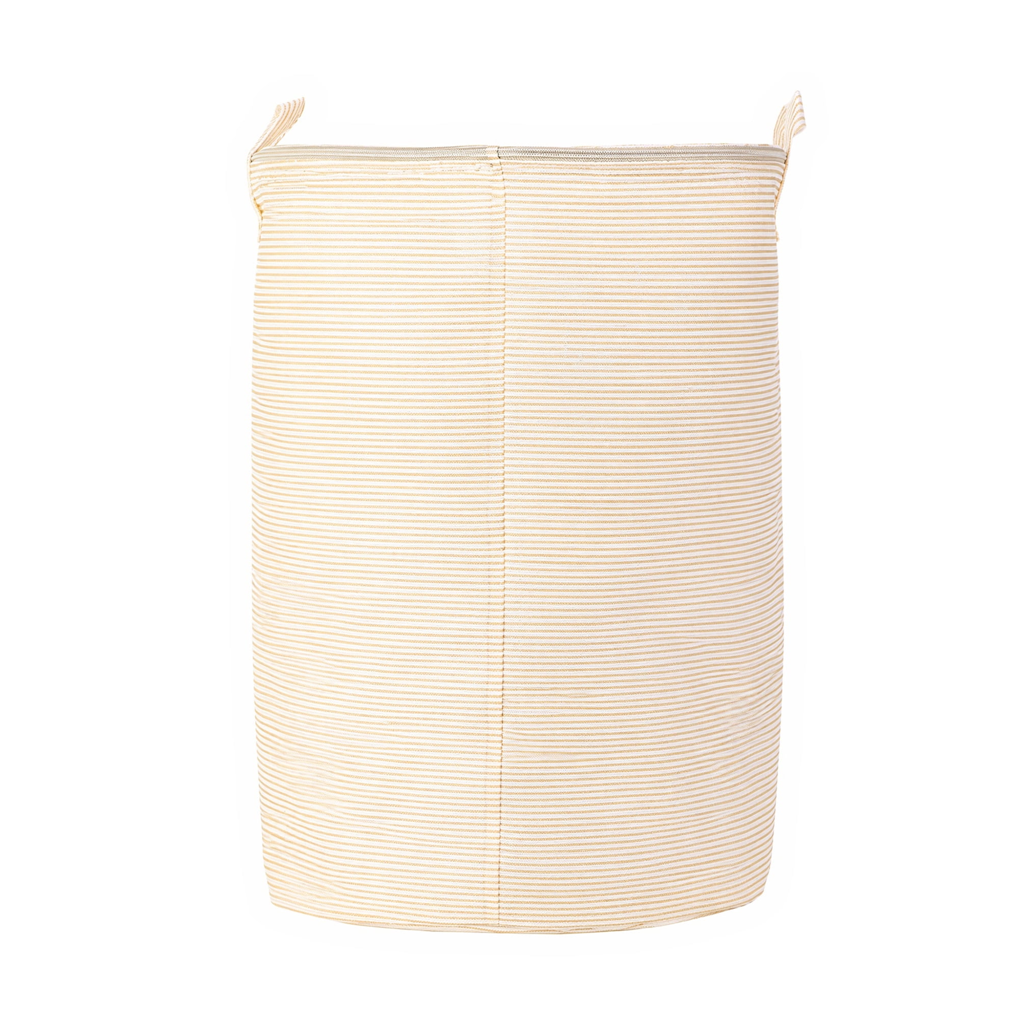 Unique Bargains Collapsible Non-Woven Fabric Hamper with Handles Yellow 16.9" x 13.8"