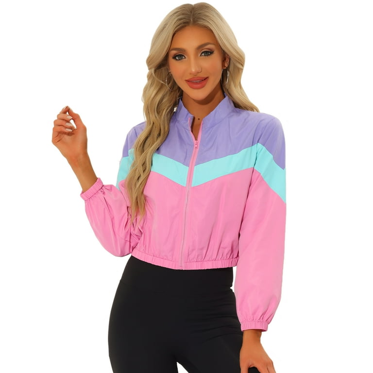 Long sleeve crop jacket sales