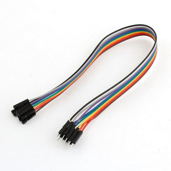 Unique Bargains Colorful 10P M/F Male to Female Jumper Wire Connector 12.6" Length